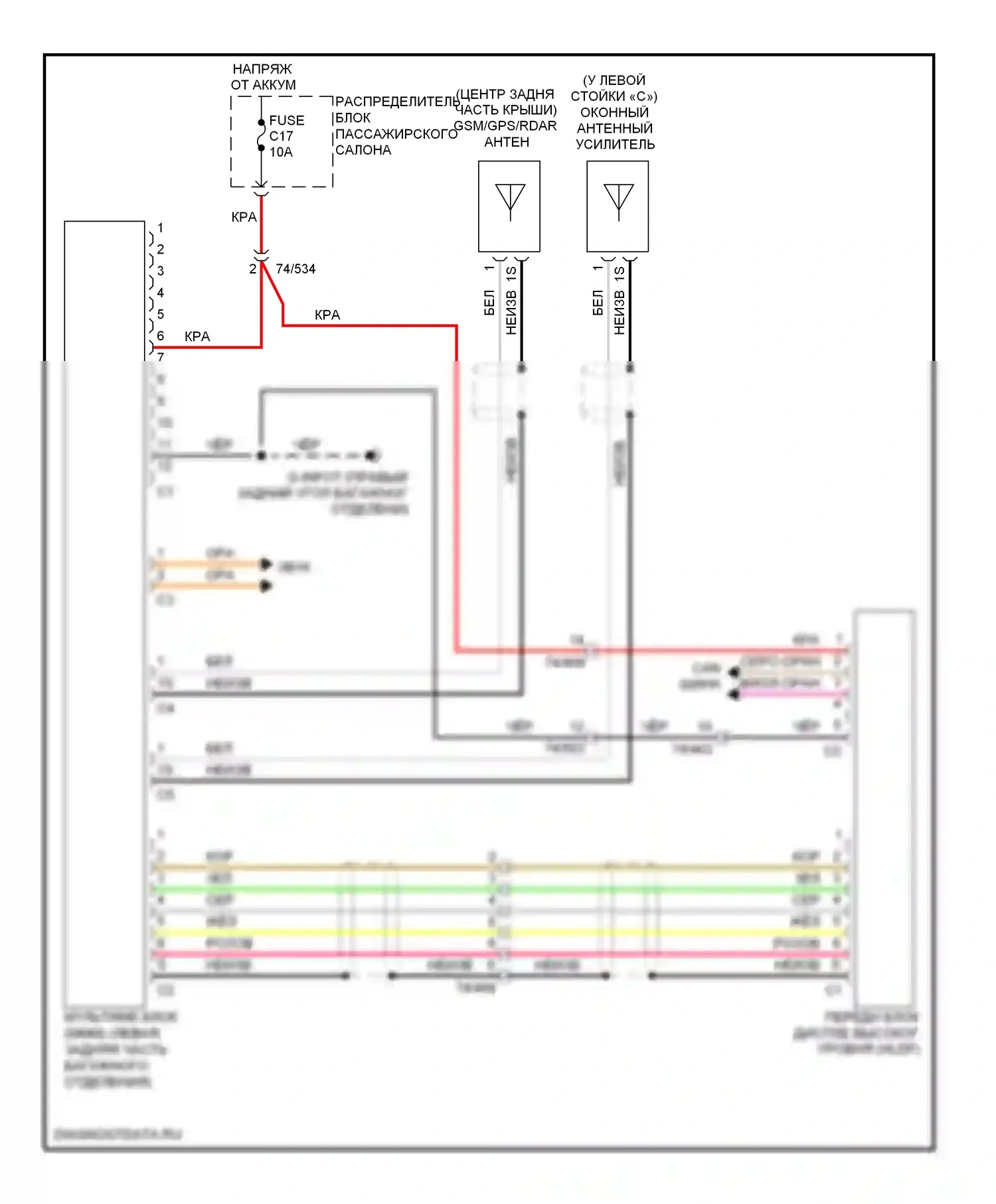 Системы помощи водителю — Электросхема мультимедиа и информации о дорожном движении — Электросхема мультимедиа и информации о дорожном движении. Volvo XC70 II (2007-2013)