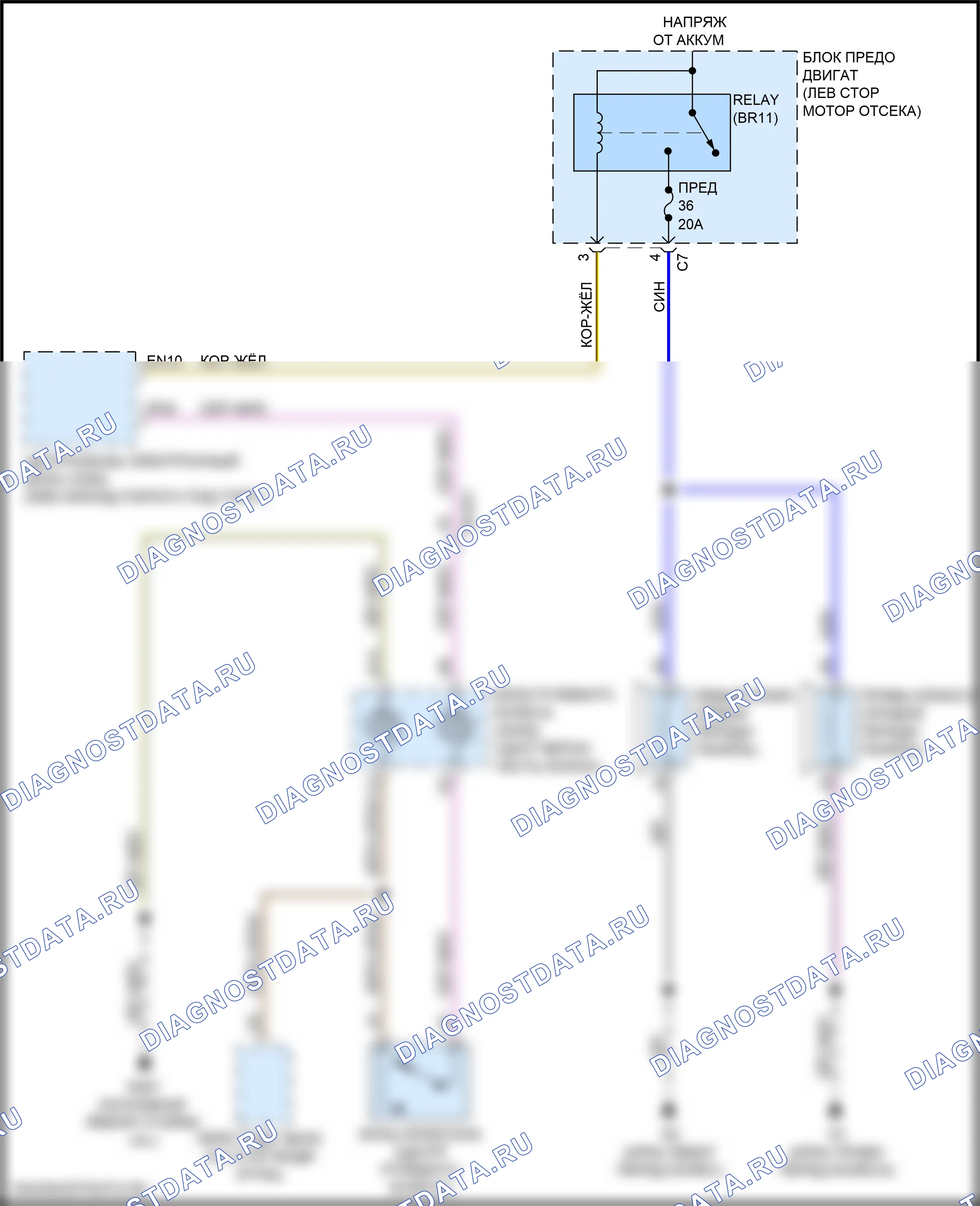 Клаксон — Электросхема клаксона — Электросхема клаксона. Volvo XC90 II рестайлинг (2019-2024)