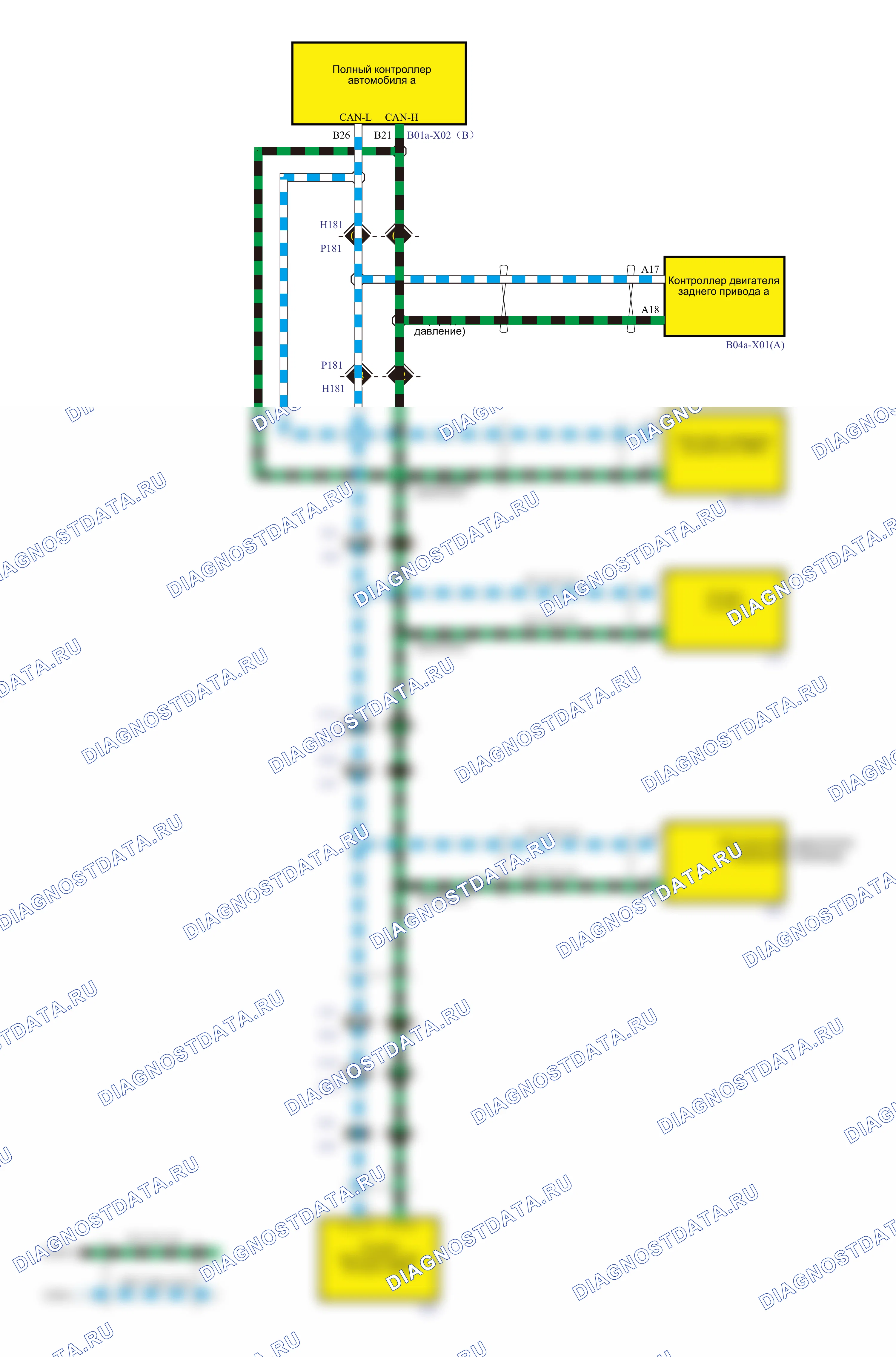 Шина Коммуникация - L2(E15BE) — Электросхема шины коммуникации - l2(e15be) — Электросхема шины коммуникации - l2(e15be), Схема 7 из 14. Wey Coffee 01 I рестайлинг (2023-2026)