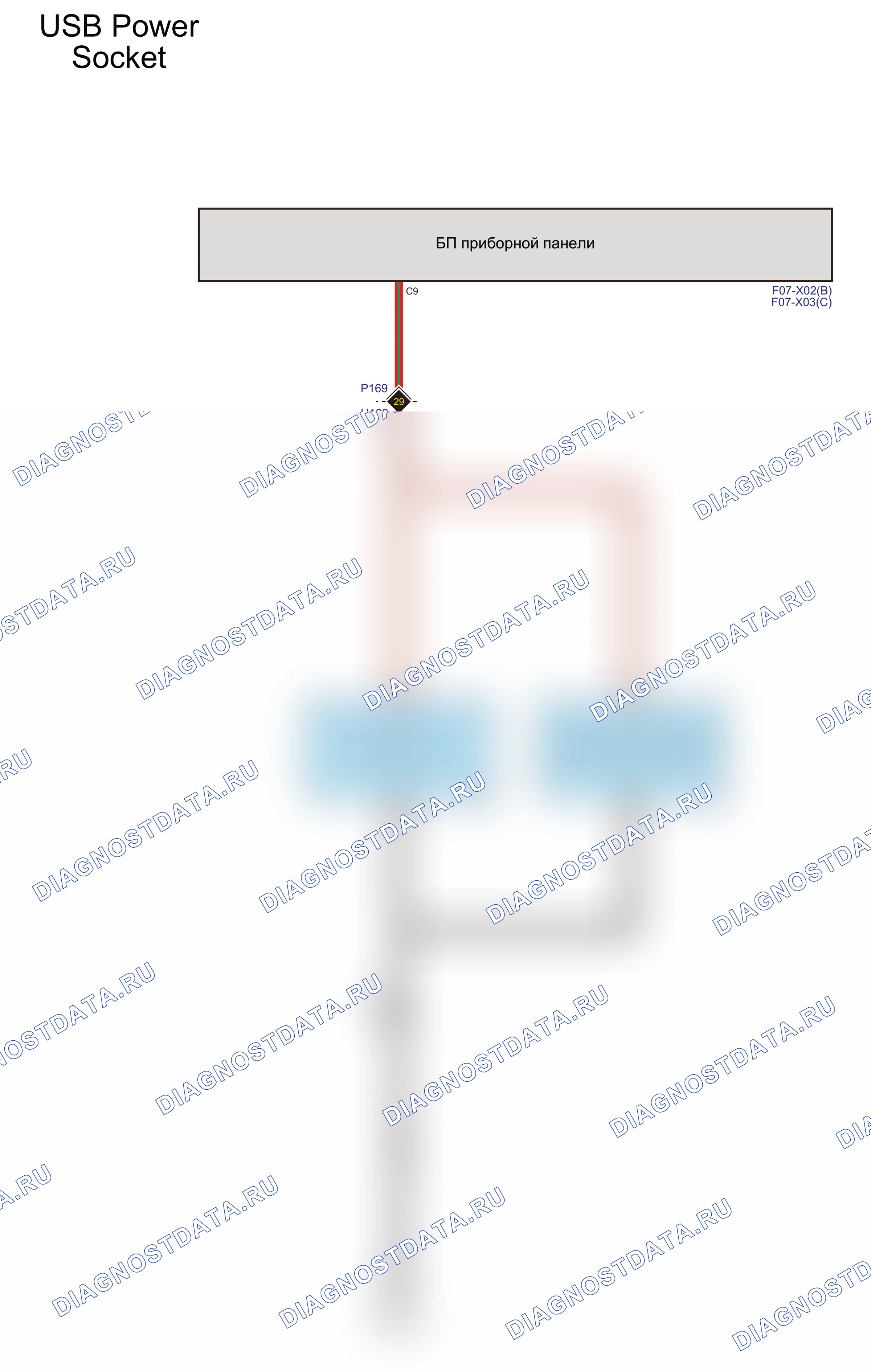 USB Power — Электросхема usb power — Электросхема usb power, Схема 1 из 2. Wey Lanshan I (2023-2026)
