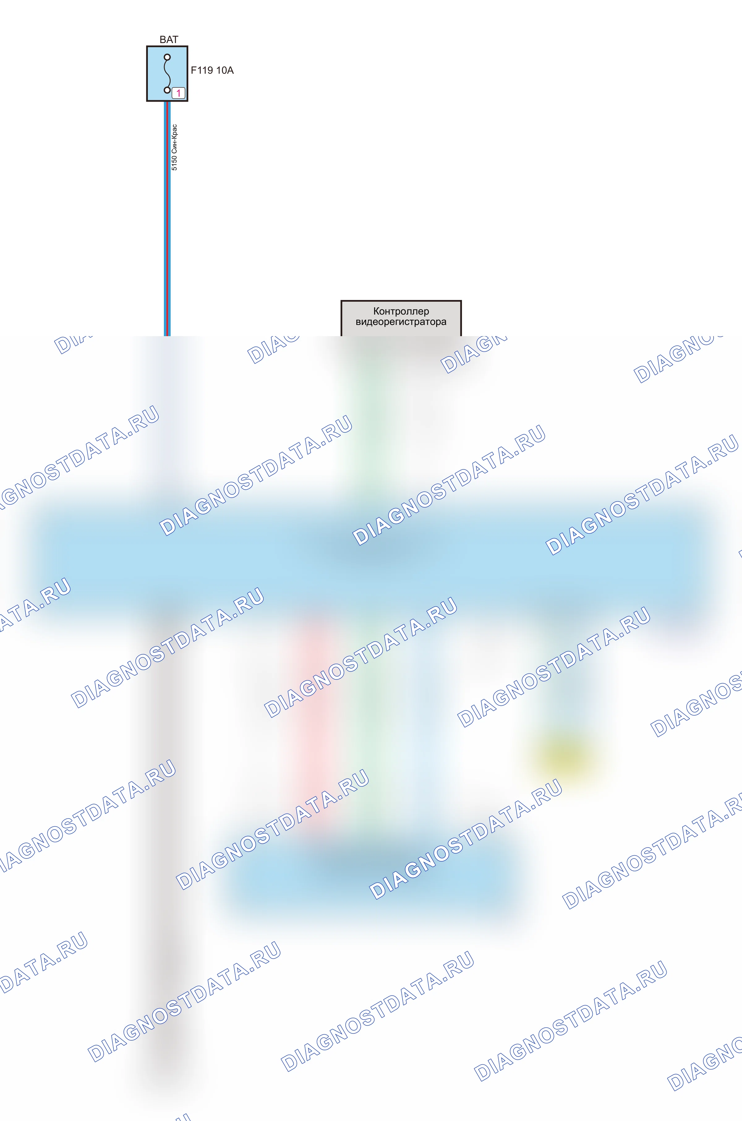 Система распознавания лиц — Электросхема системы распознавания лиц — Электросхема системы распознавания лиц, Схема 1 из 1. Wey VV7 GT Limited I (2015-2026)