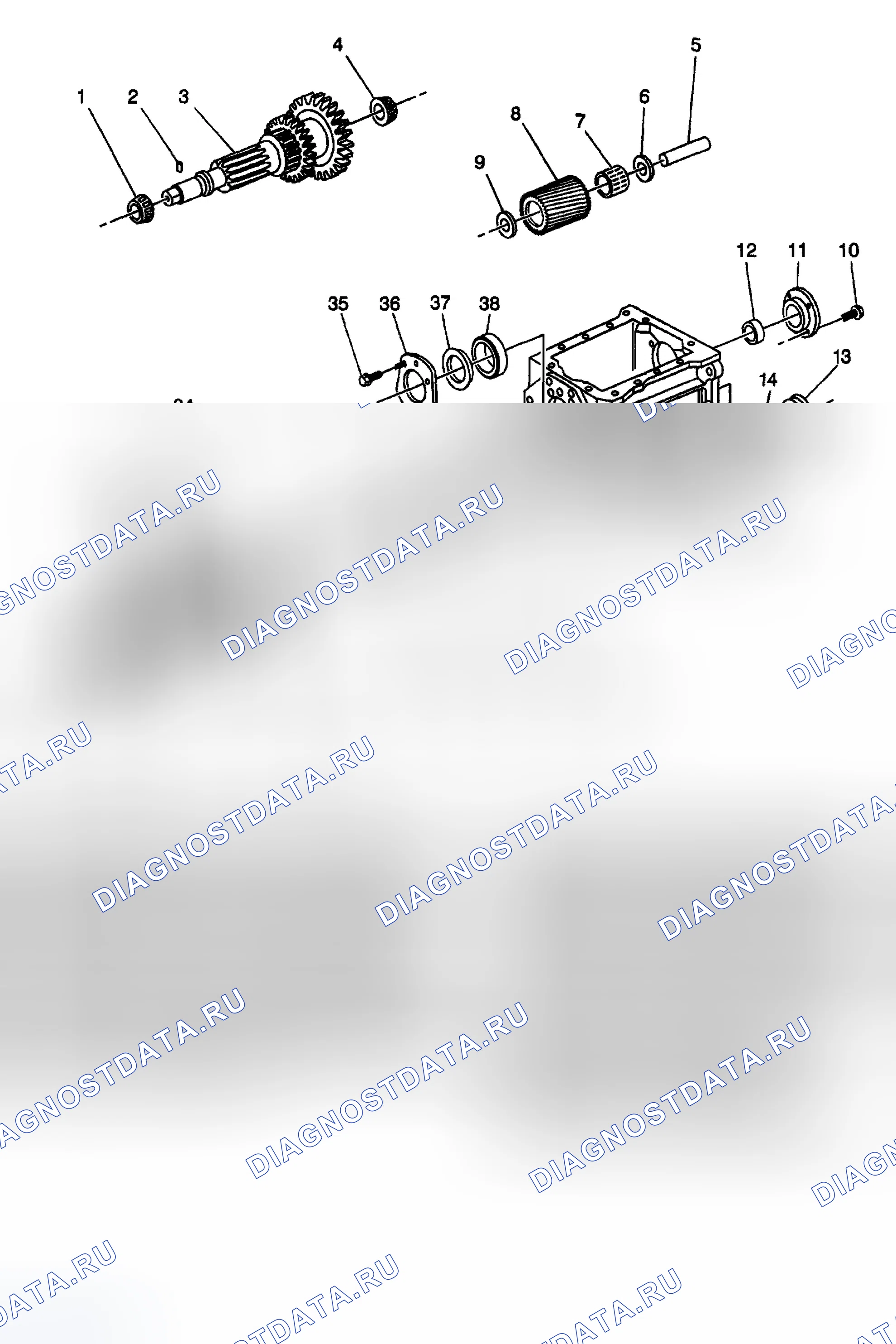 Рис. 406: Виды в разобранном виде. GMC Sierra 1500 HD 
