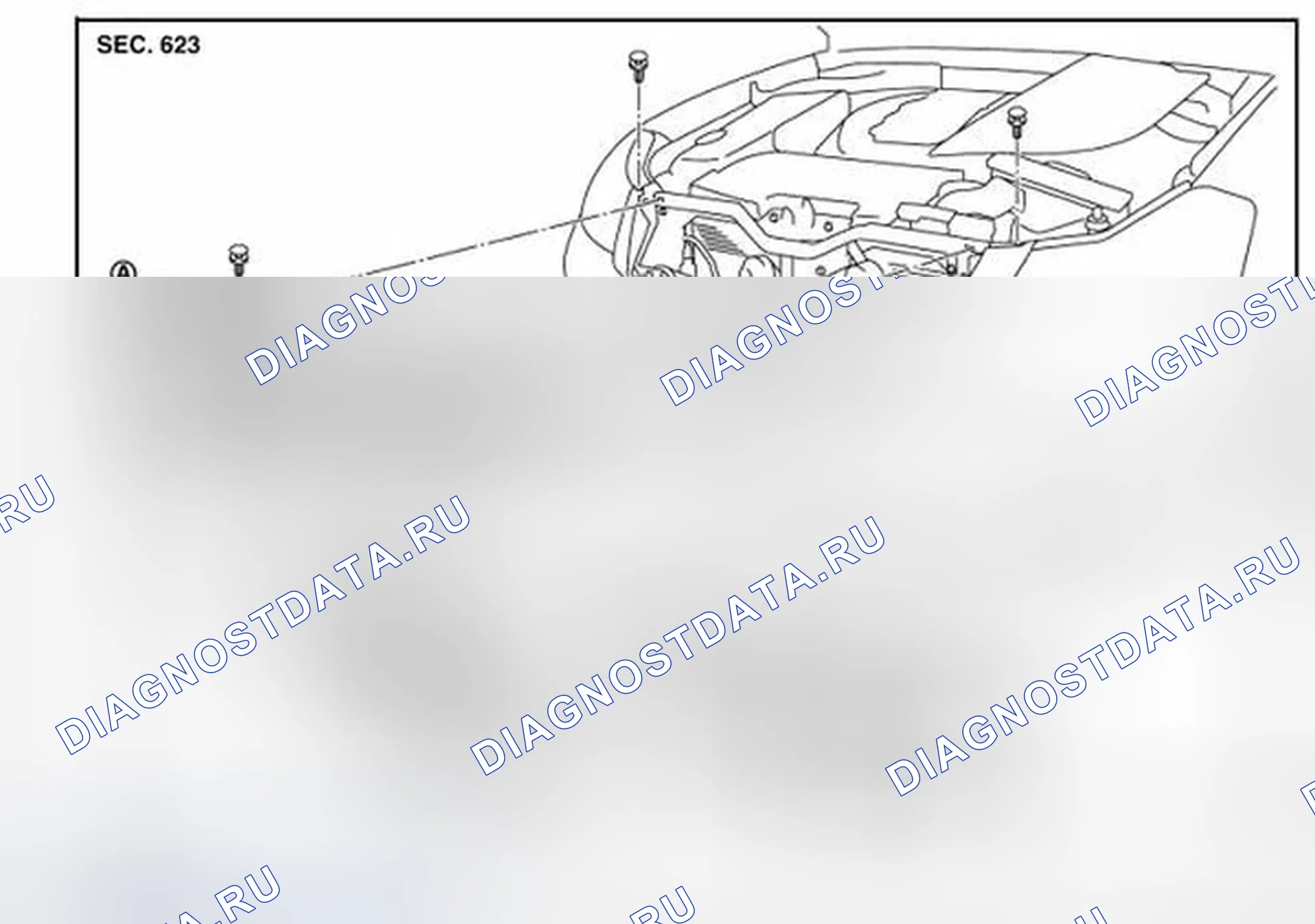 Рис. 20: Расположение компонентов. Infiniti M45 III рестайлинг