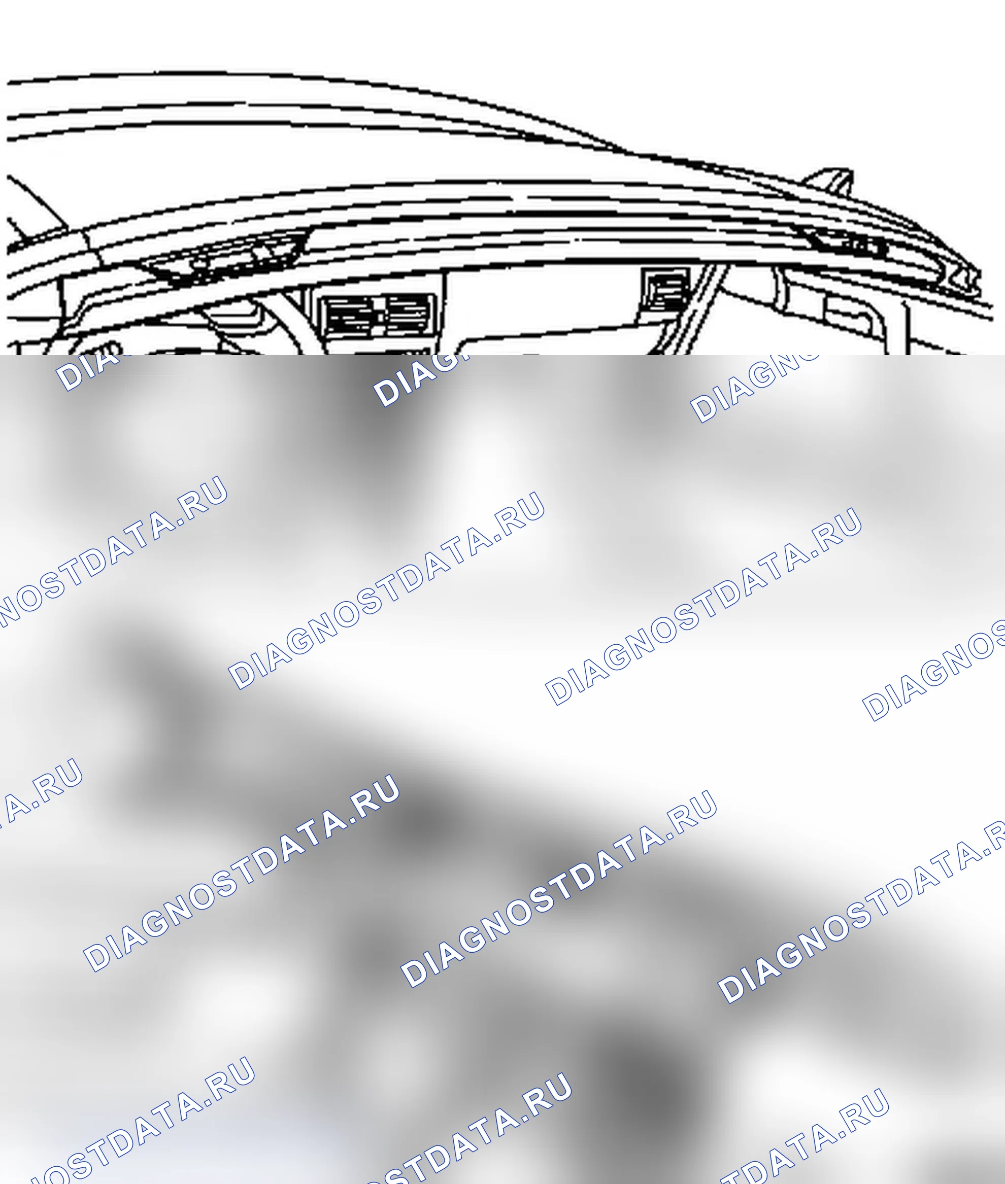 Демонтаж и установка рамки системы запирания (модель F67). Opel Astra G