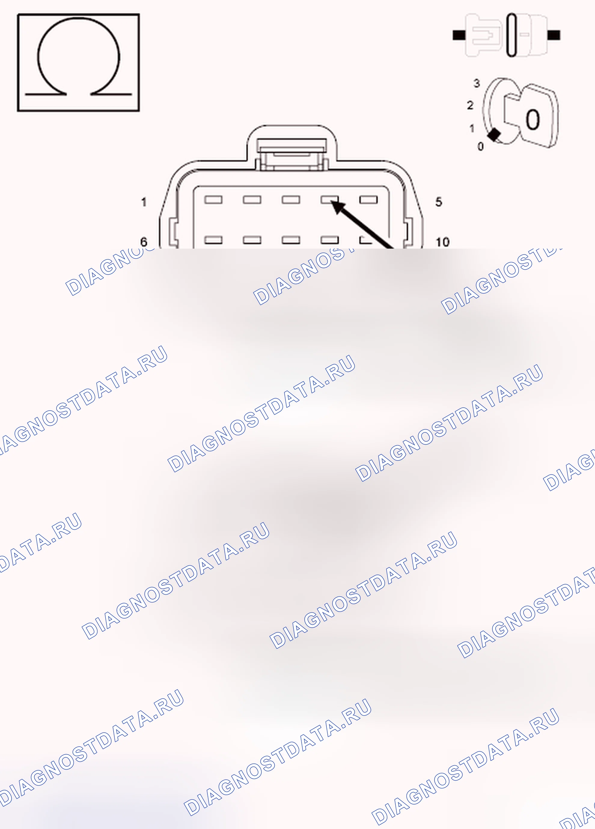Рис. 1007: Диагностический тест. RAM Pickup 2500 