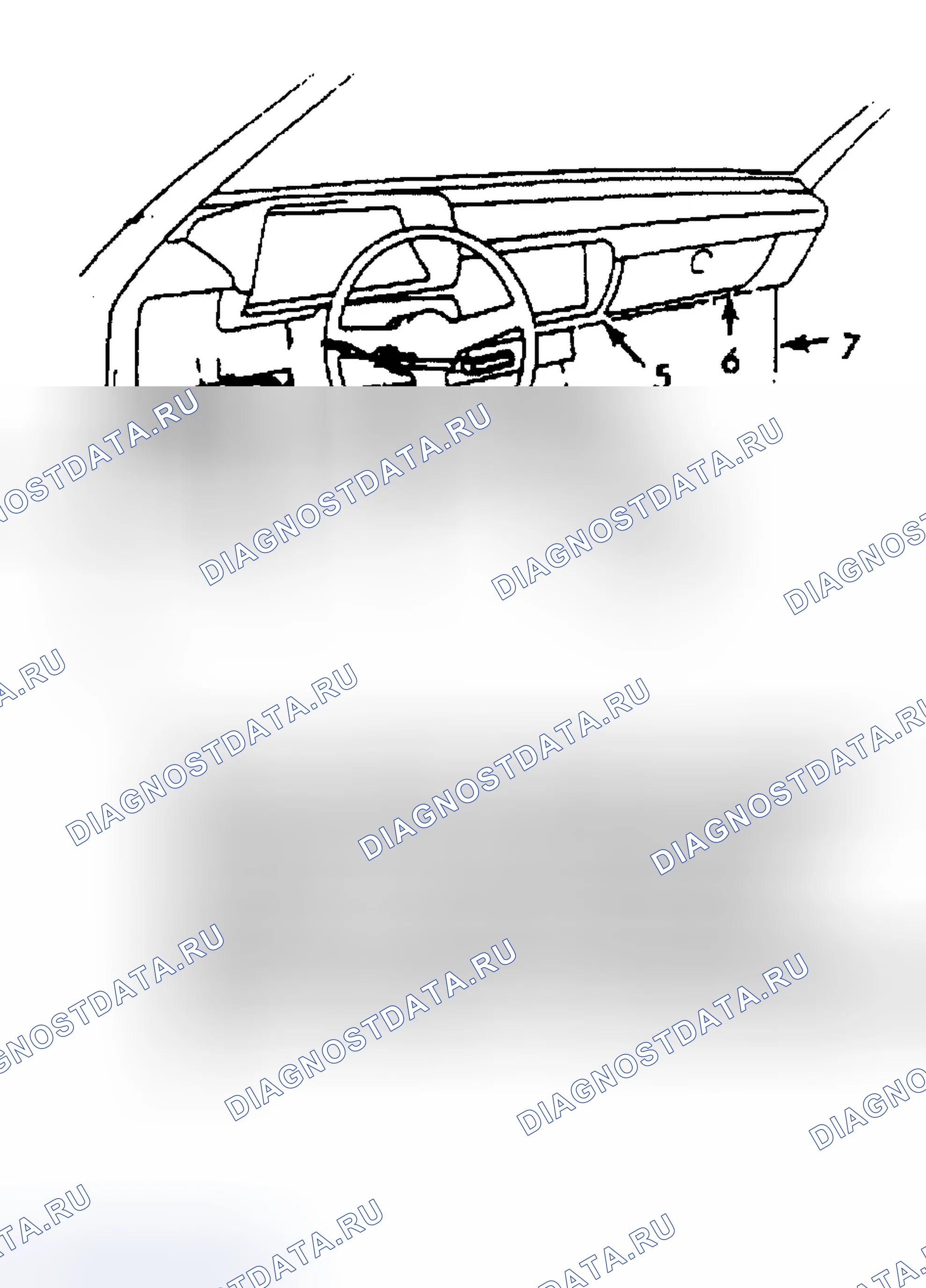 Рис. 1: Расположение предохранителей и вспышки. Volkswagen Golf Mk1