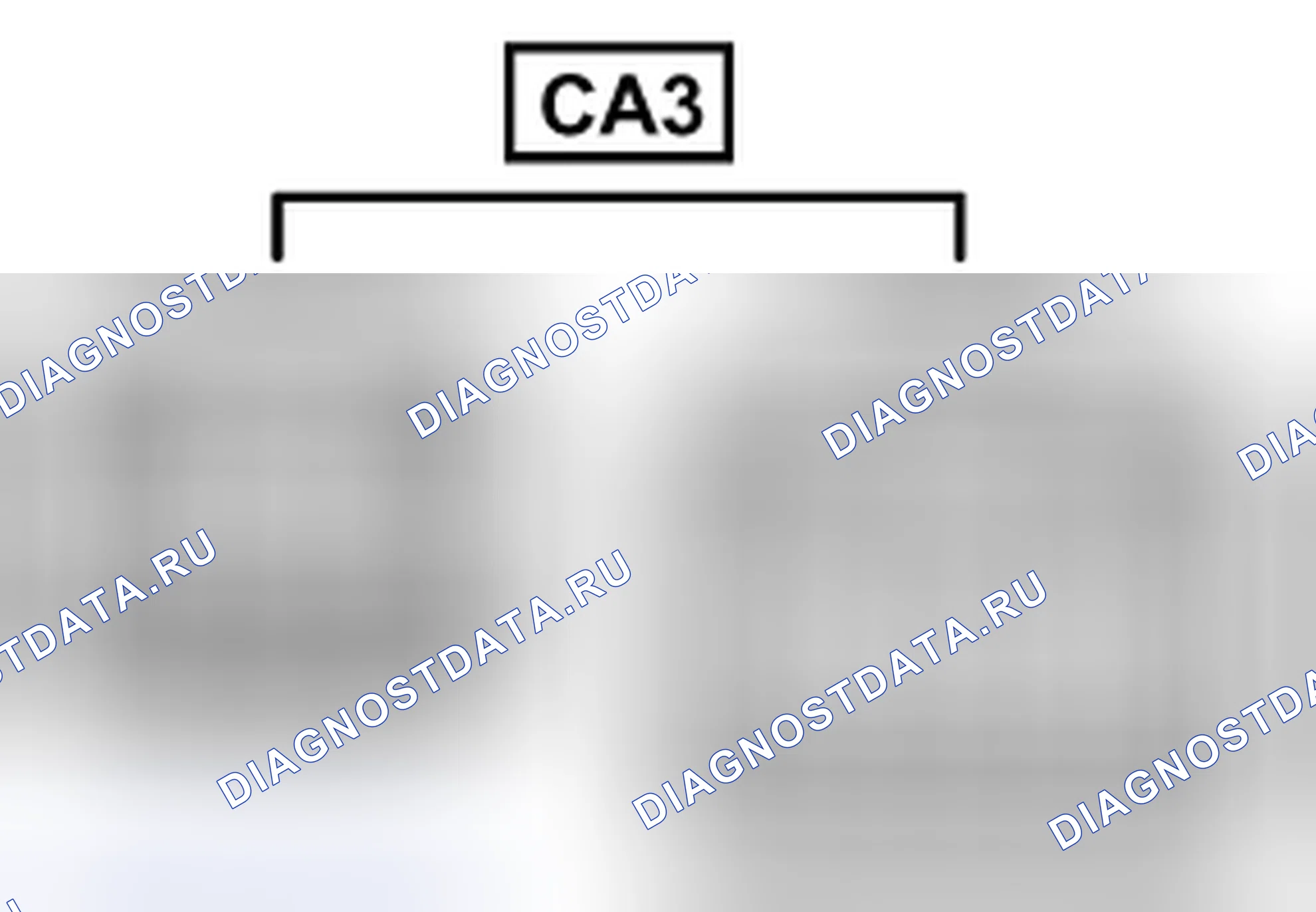 Рис. 676: Вид с торца линейного соединителя (CA3). Toyota Camry XV40