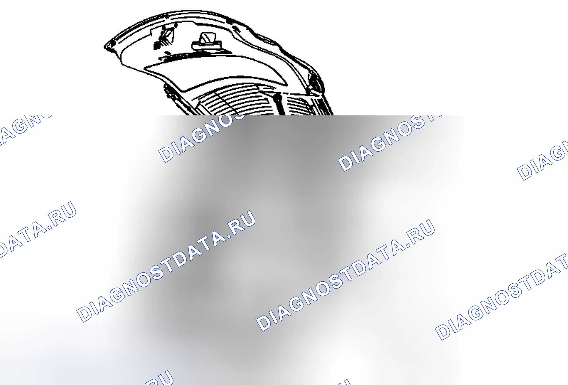 Рис. 142: Замена стойки дверь багажника (Acadia, Enclave, Traverse). GMC Acadia I рестайлинг