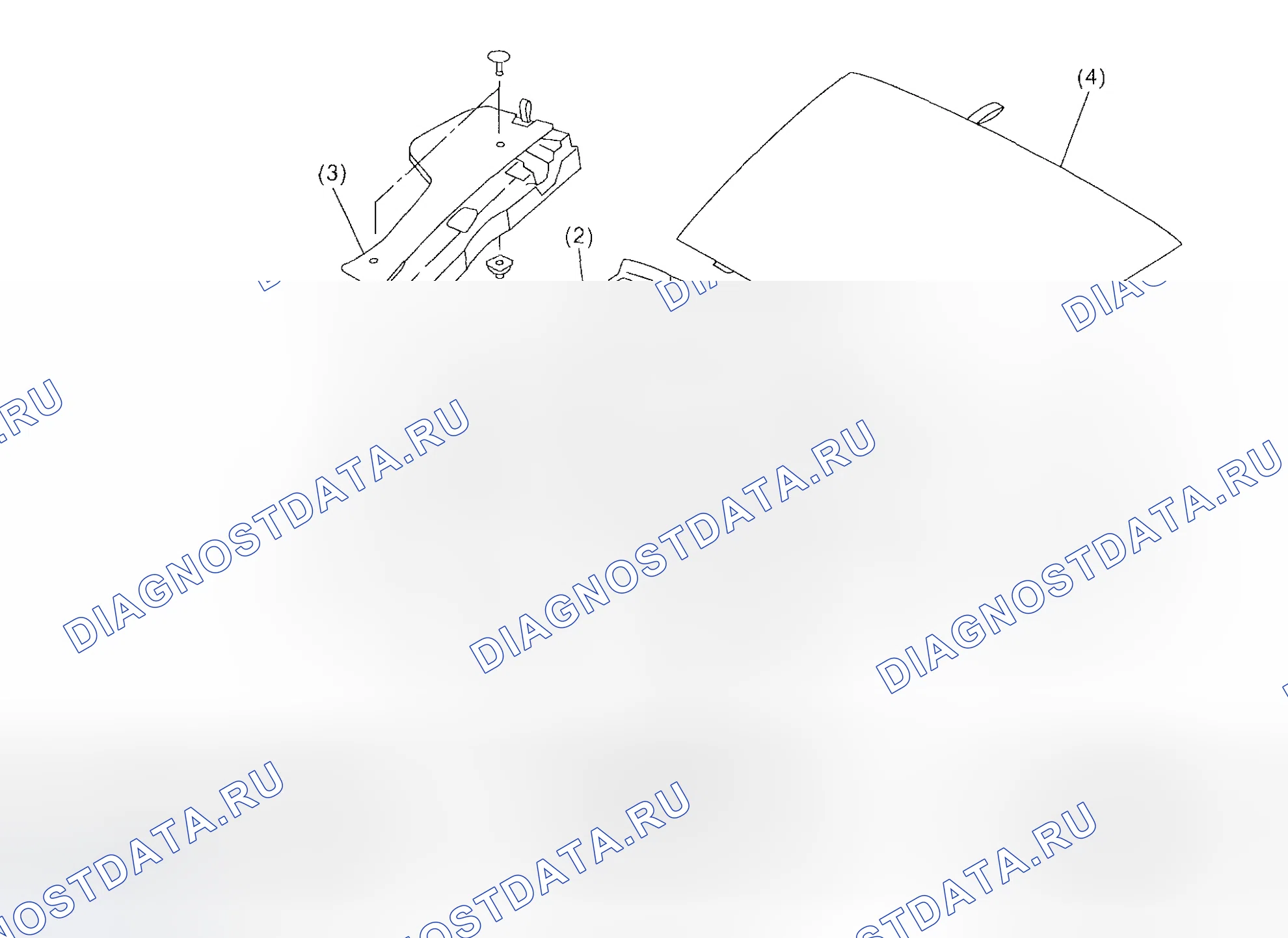 Рис. 19: КОВРИК ДЛЯ БАГАЖНОГО ПОЛА. Subaru Impreza GD/GC/GG рестайлинг