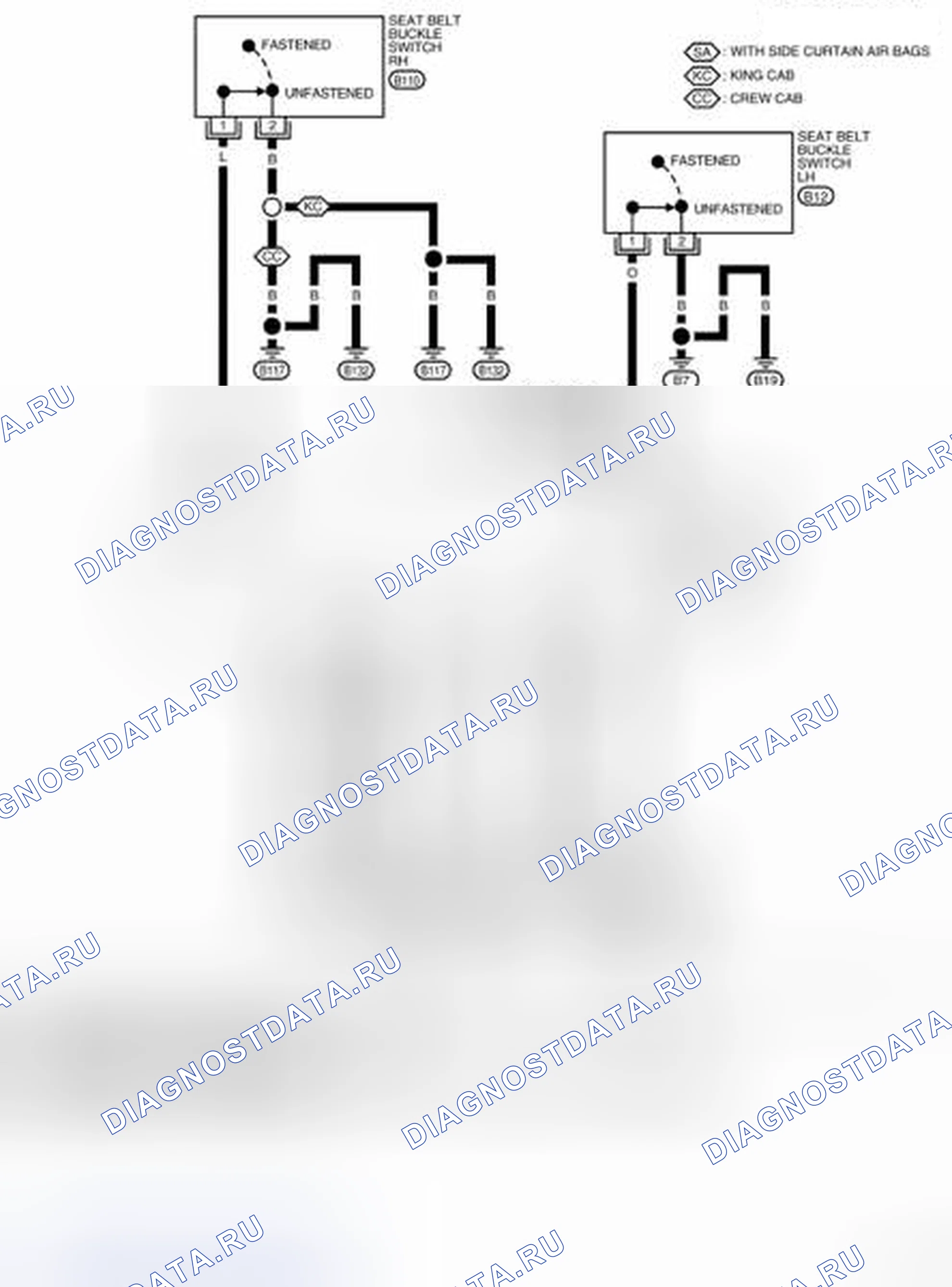Рис. 30: электросхема - SRS-SRS-04. Nissan Frontier D40