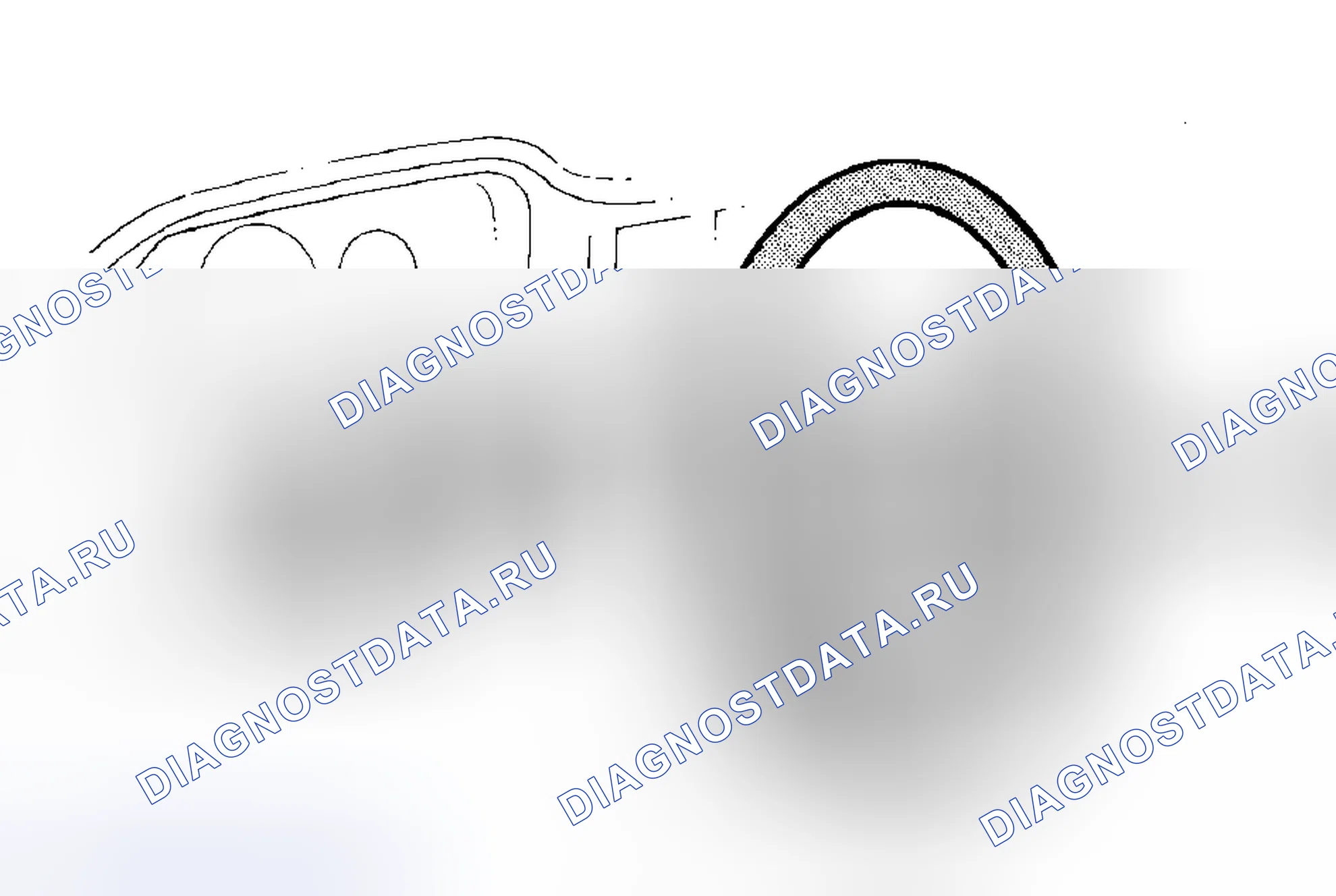 Рис. 43: Установить кожух рулевого колеса. Volvo C70 I