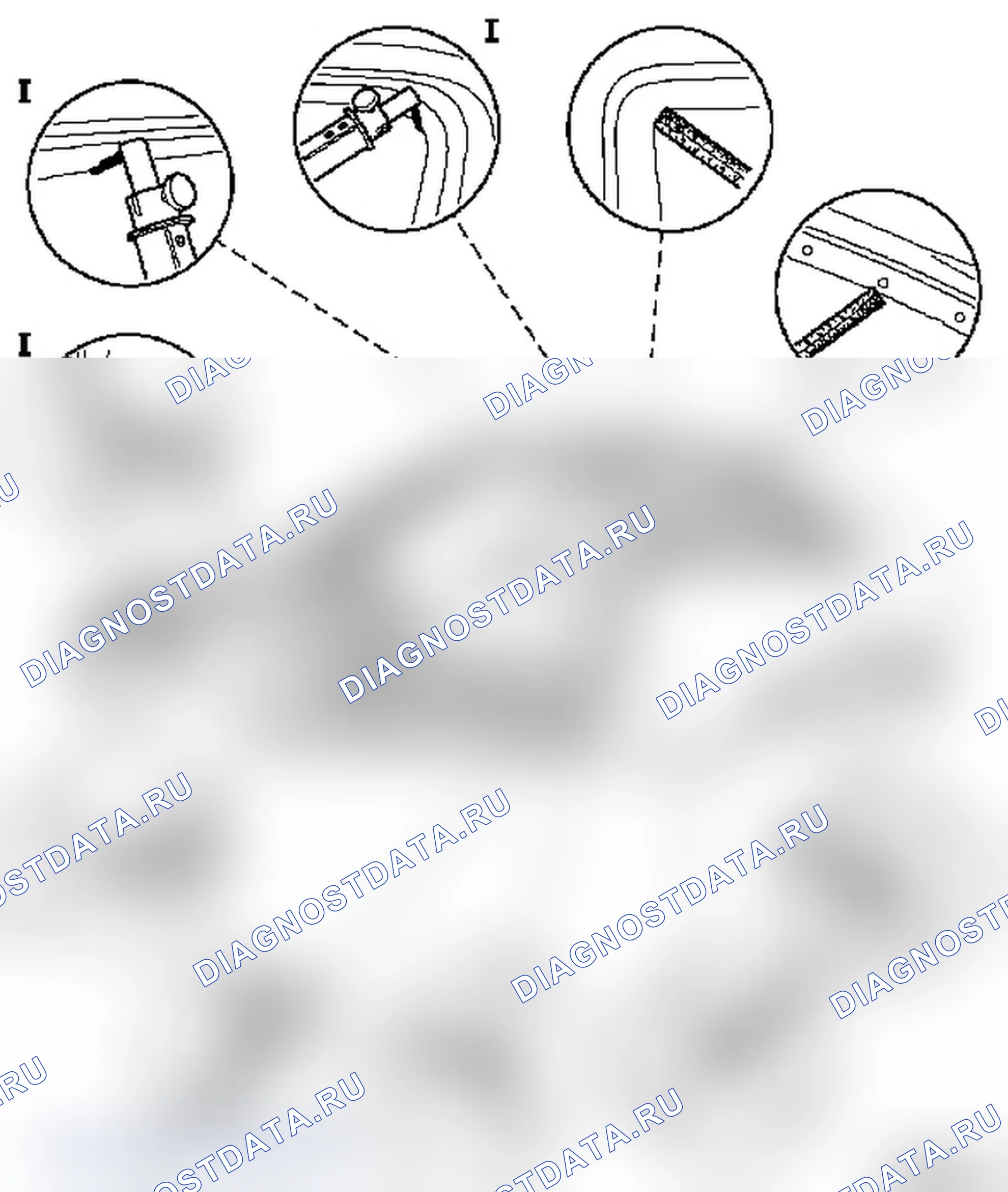 Схема измерения кузова моделей F 08, F 08 & W5L, F 68. Opel Corsa C