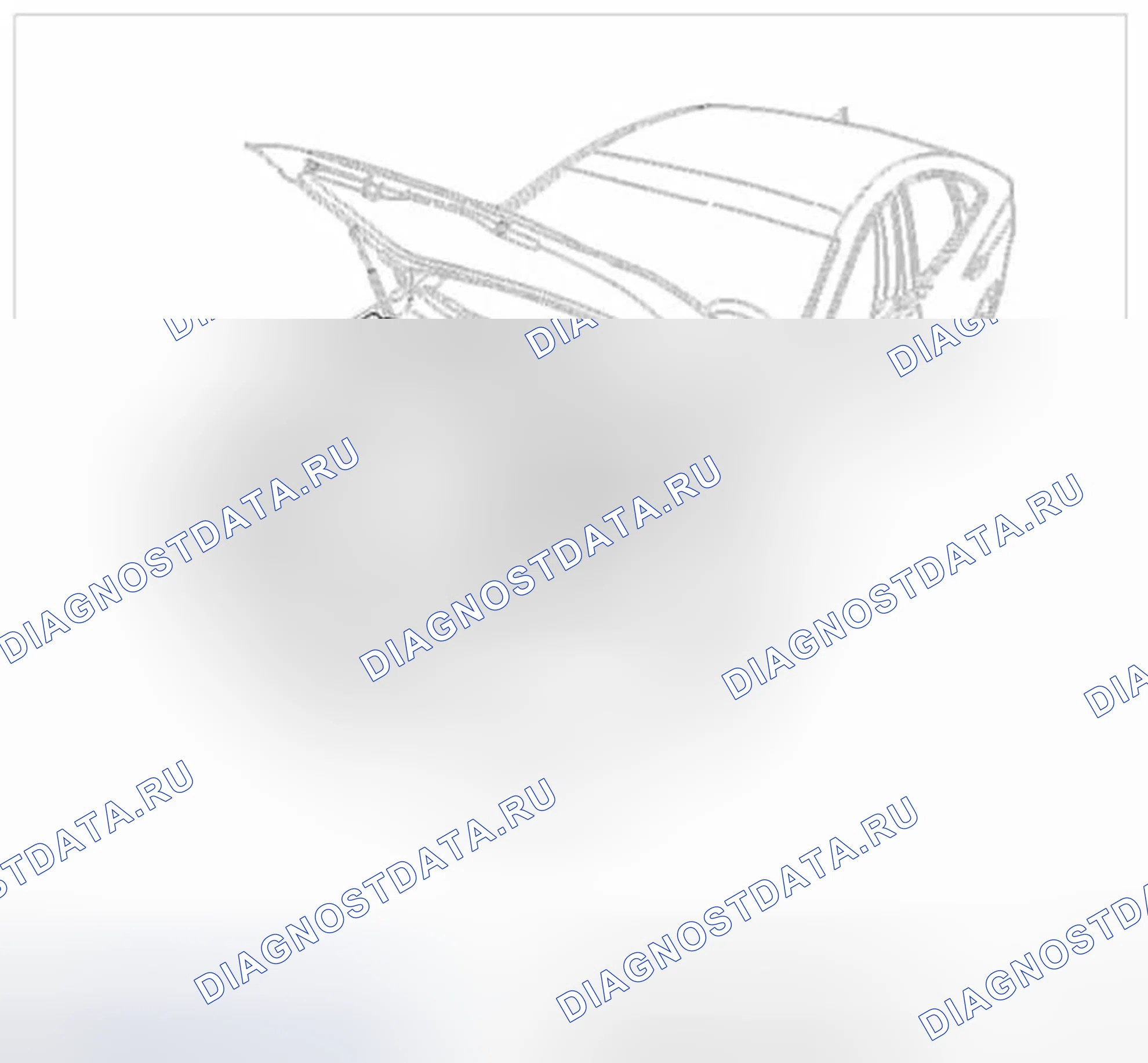 Рис. 5: Общая информация подъёма и домкратных точки — общей информации. Hyundai Azera II