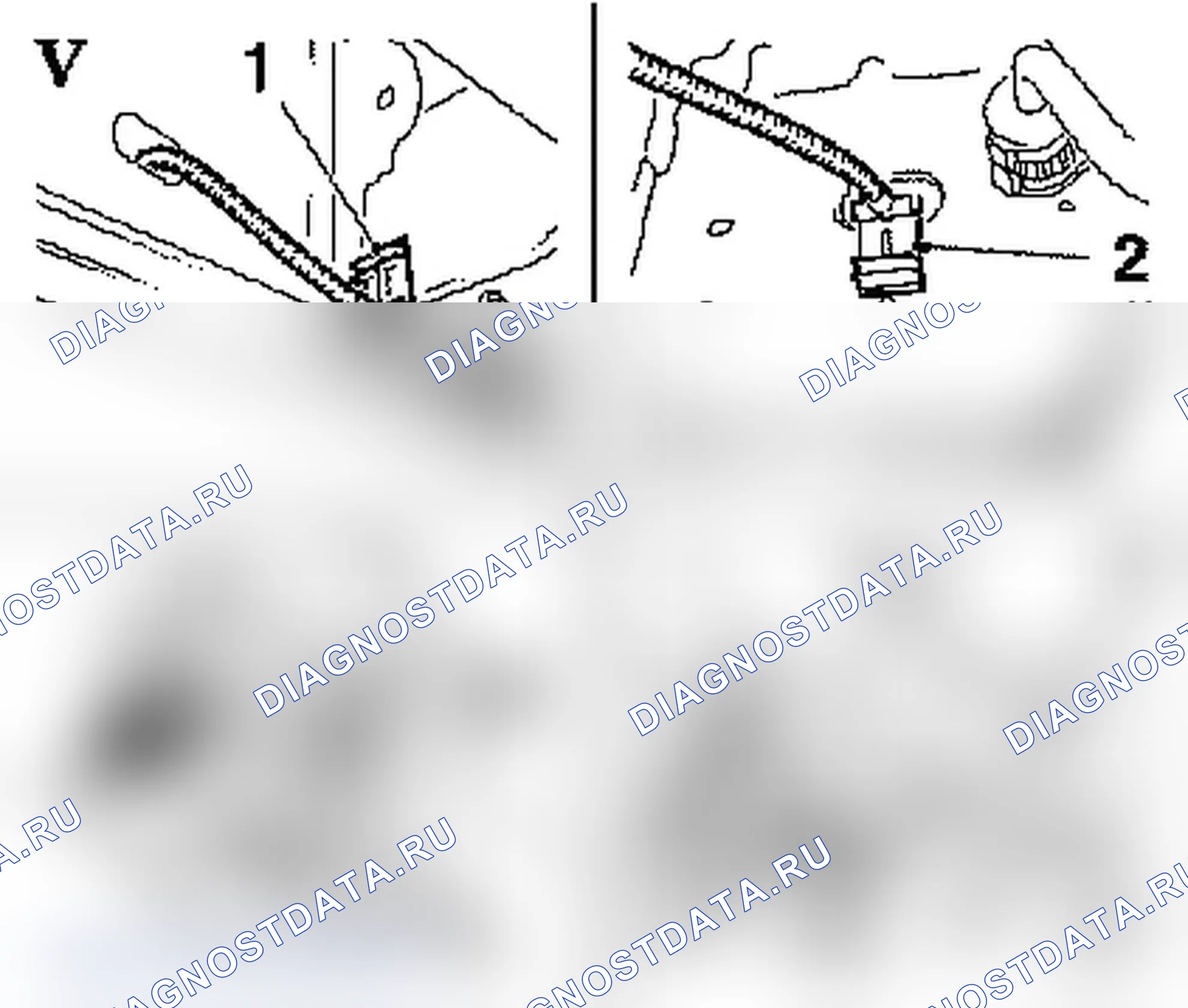 Rear window washer - Hose is hanging down. Opel Vivaro A