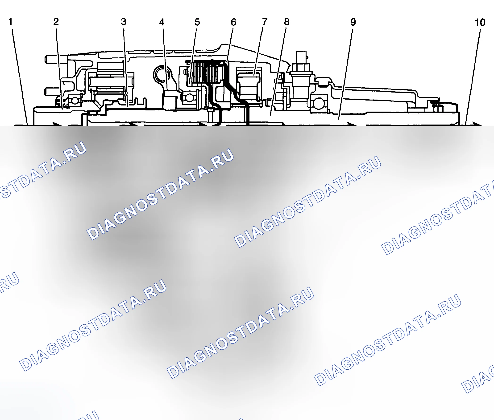 Рис. 186: Поток питания 4HI и AWD. Chevrolet Suburban K2500 GMT800