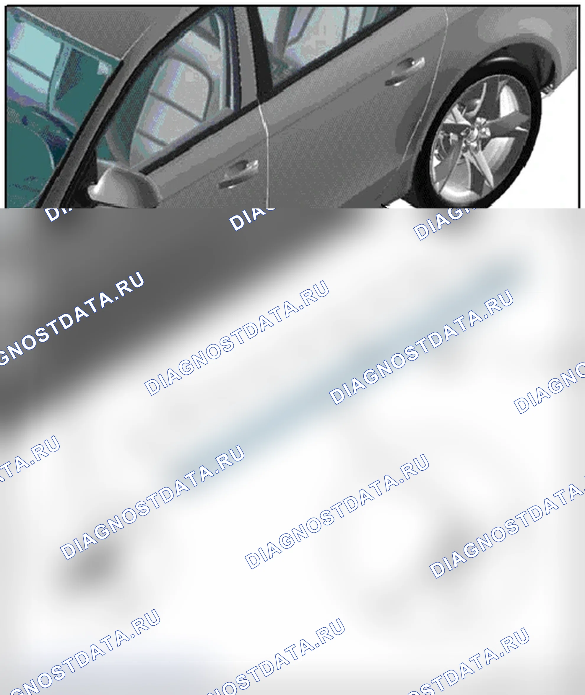 Рис. 21: ЗАЩИТНОЕ ФОРМОВАНИЕ КАМЕННОЙ СТРУЖКИ. Audi S4 B8 рестайлинг