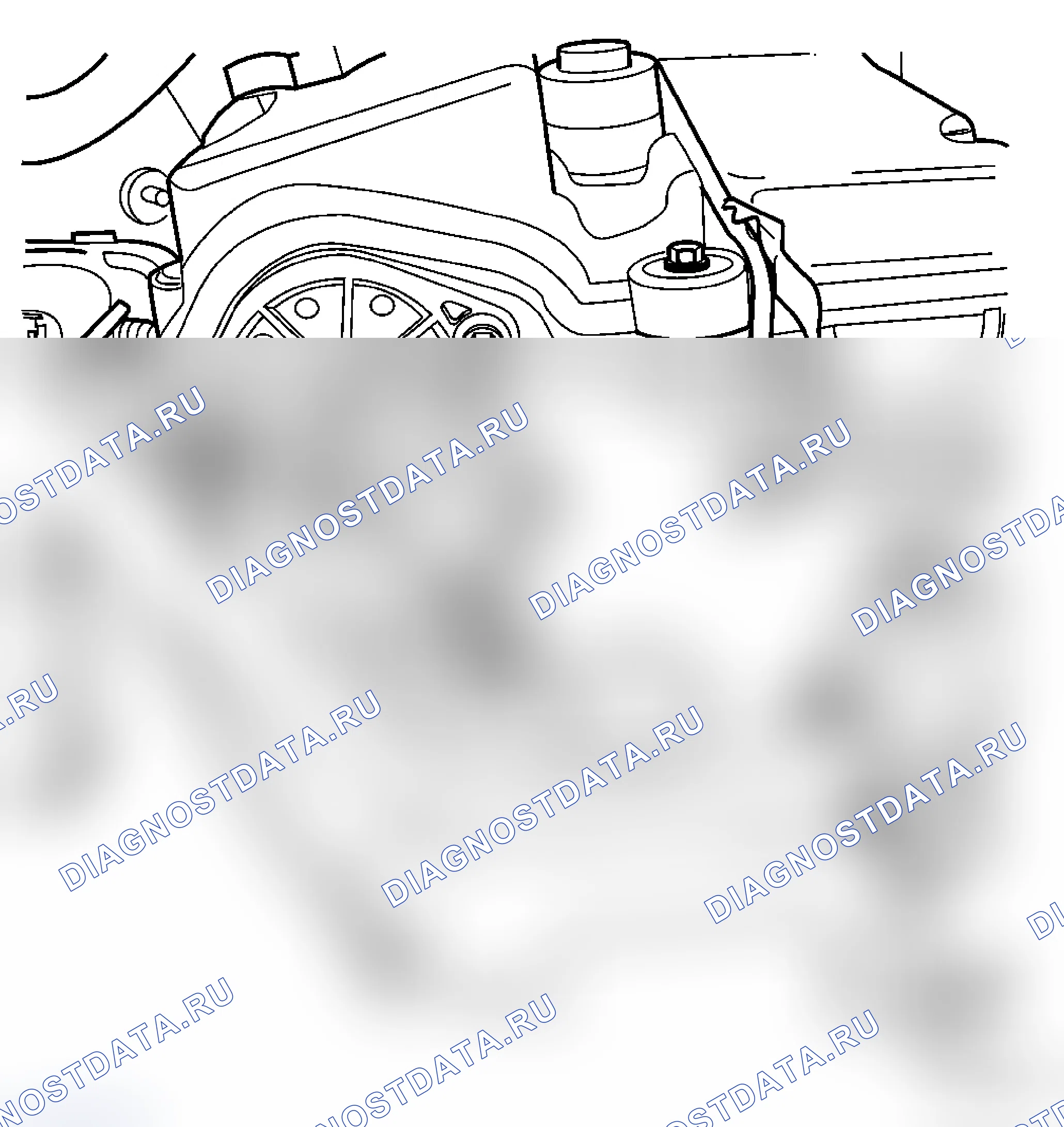 Рис. 7: ДЕМОНТАЖ - 2.4L. Dodge Caravan IV
