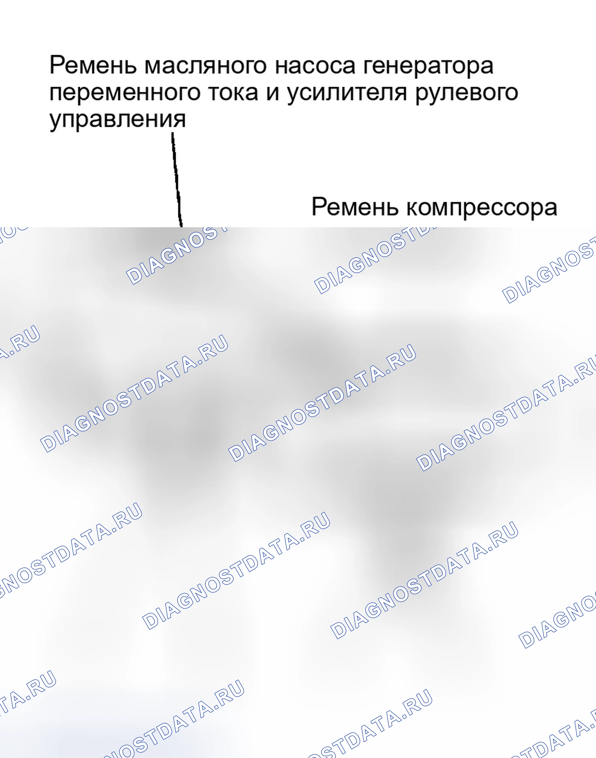Рис. 17: Ремень масляного насоса генератора переменного тока и усилителя рулевого управления. Infiniti FX35 I