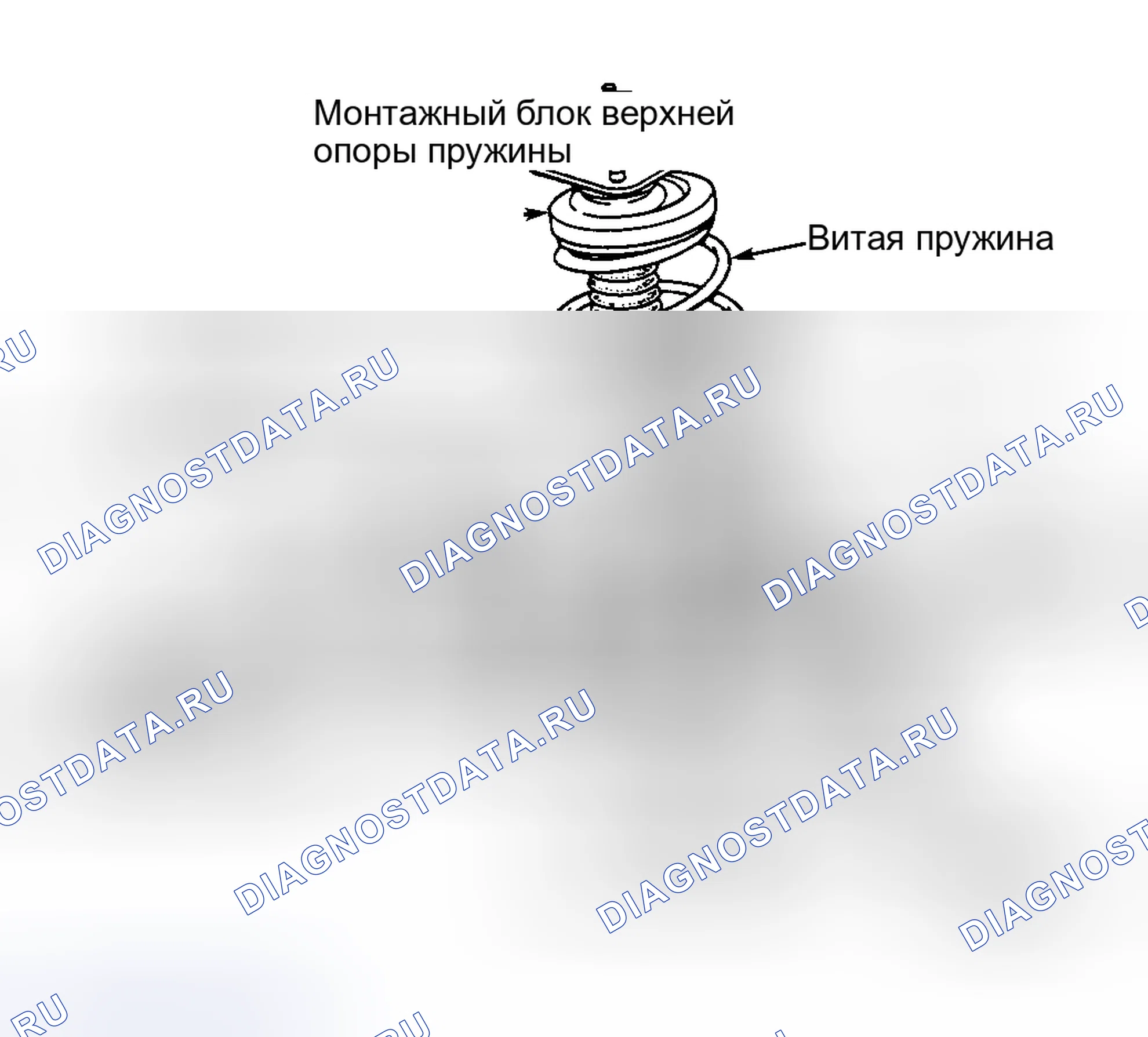 Рис. 1: ОПИСАНИЕ передней подвески. Mercury Tracer I
