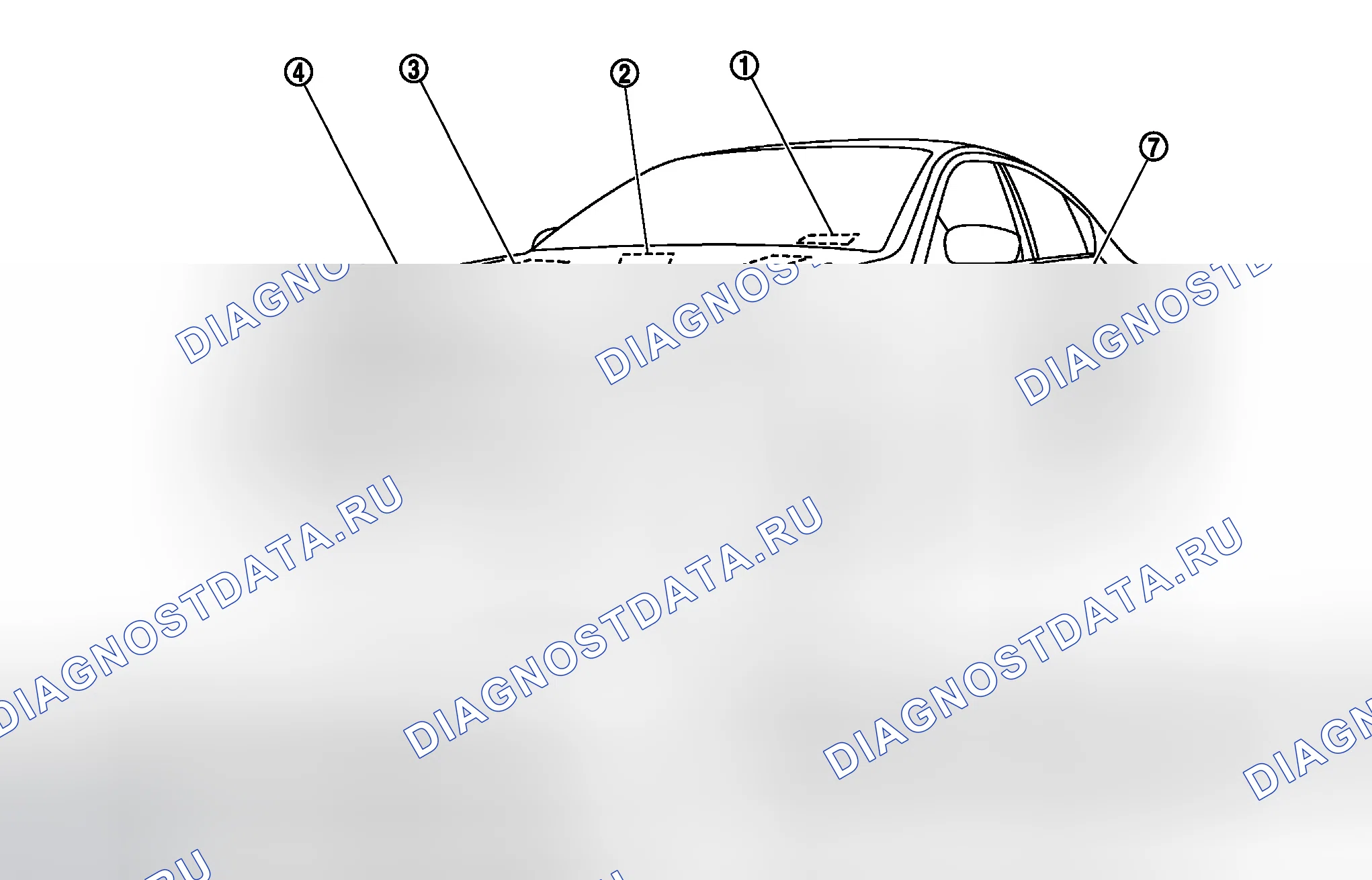 Рис. 75: ИДЕНТИФИКАЦИОННЫЙ НОМЕР. Infiniti M45 III