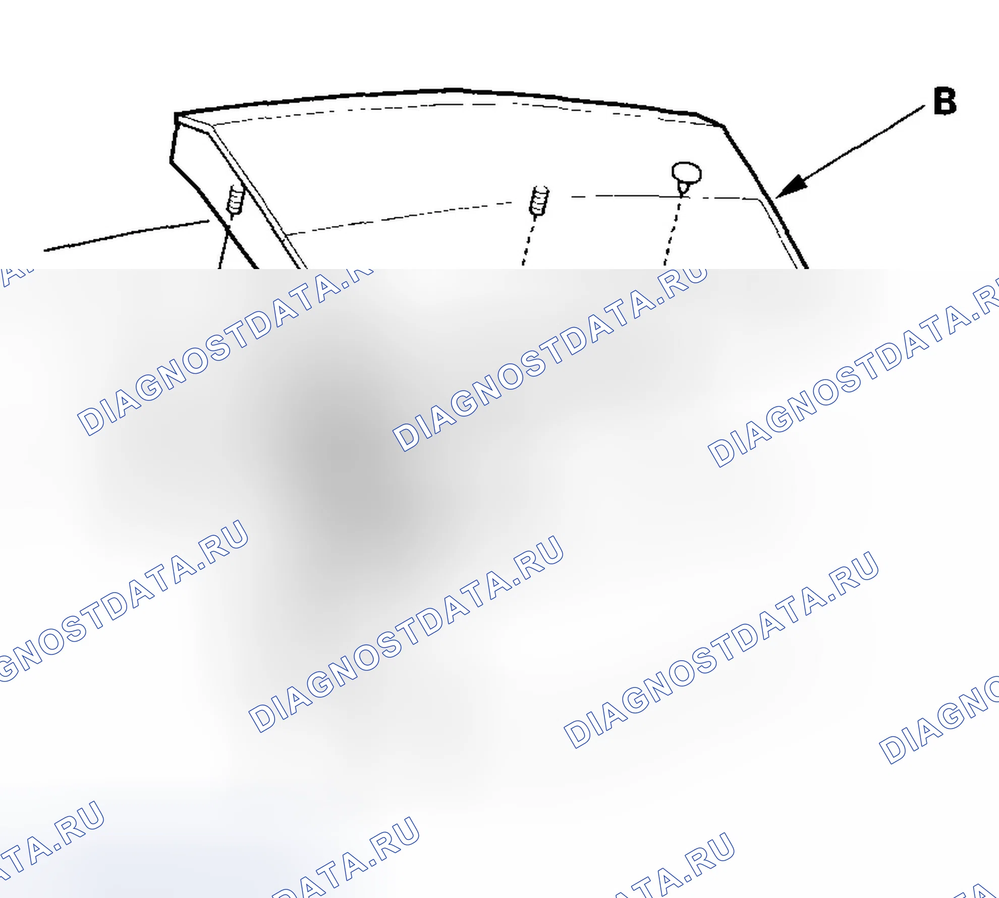 Рис. 39: Внутренний задний фонарь (4-дверный) (модели ' 03-05). Honda Accord VII рестайлинг