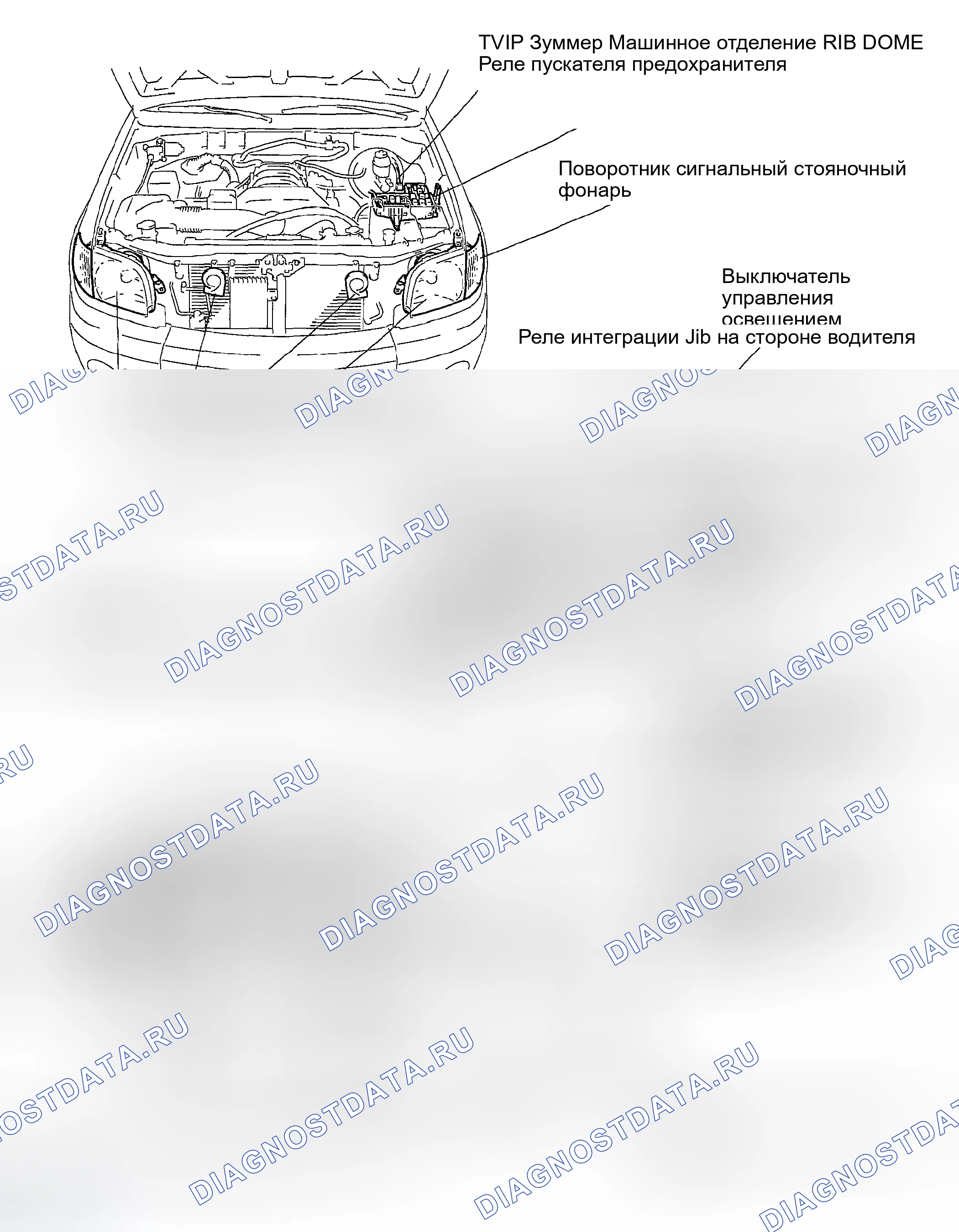 Рис. 165: РАСПОЛОЖЕНИЕ ДЕТАЛЕЙ. Toyota Tundra I рестайлинг