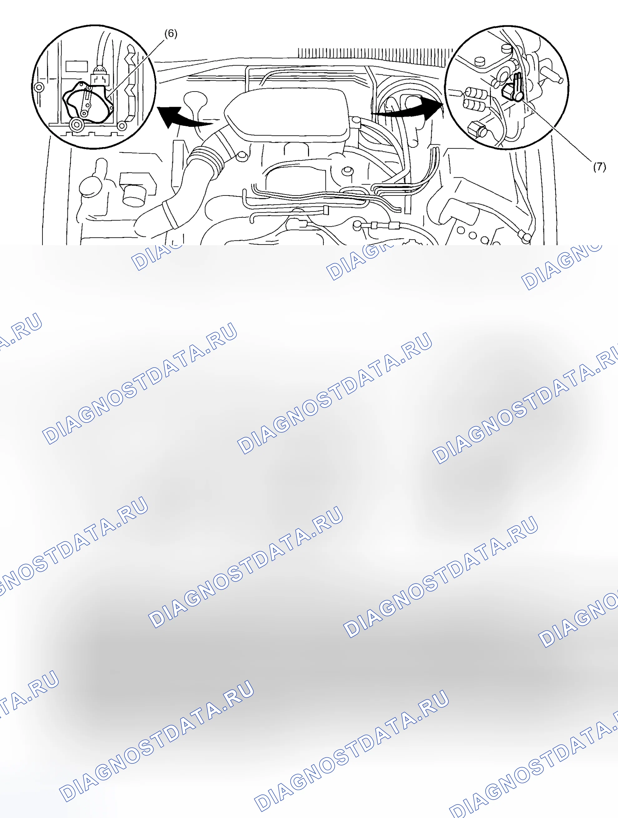 Рис. 1: РАСПОЛОЖЕНИЕ КОМПОНЕНТОВ. Honda Vigor I