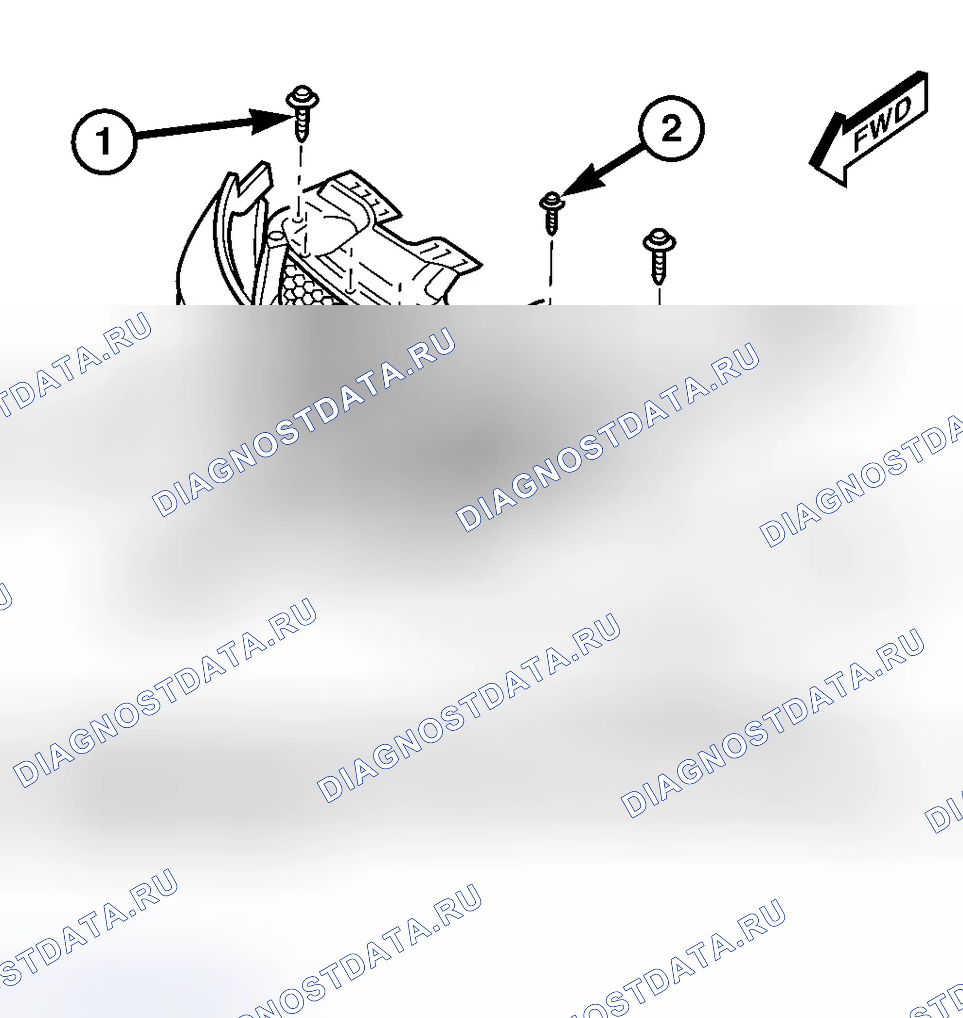 Рис. 84: ПЕРЕДНЯЯ СЕКЦИЯ. Dodge Grand Caravan IV
