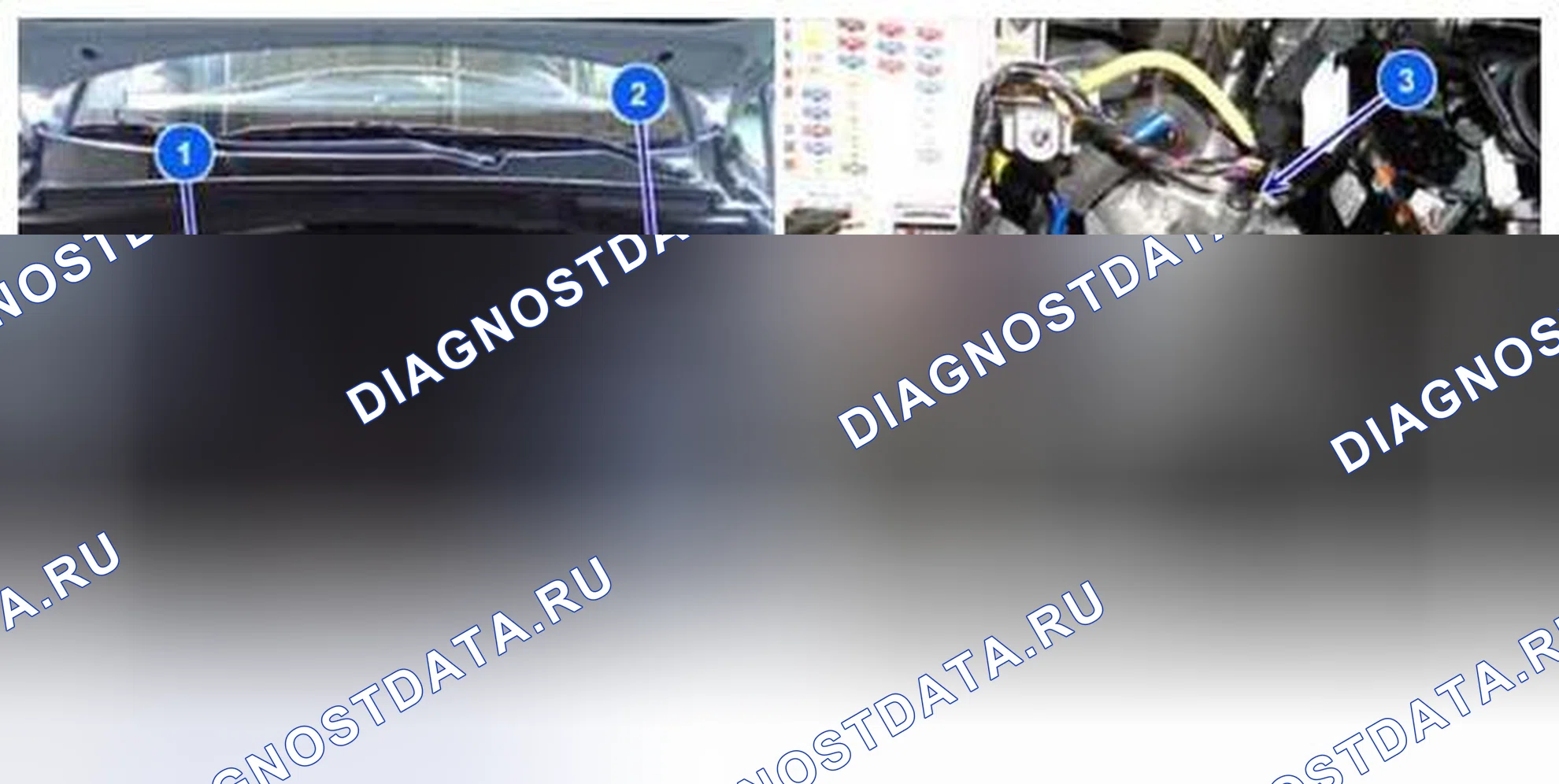 Рис. 4: Расположение компонентов. Hyundai Santa Fe III
