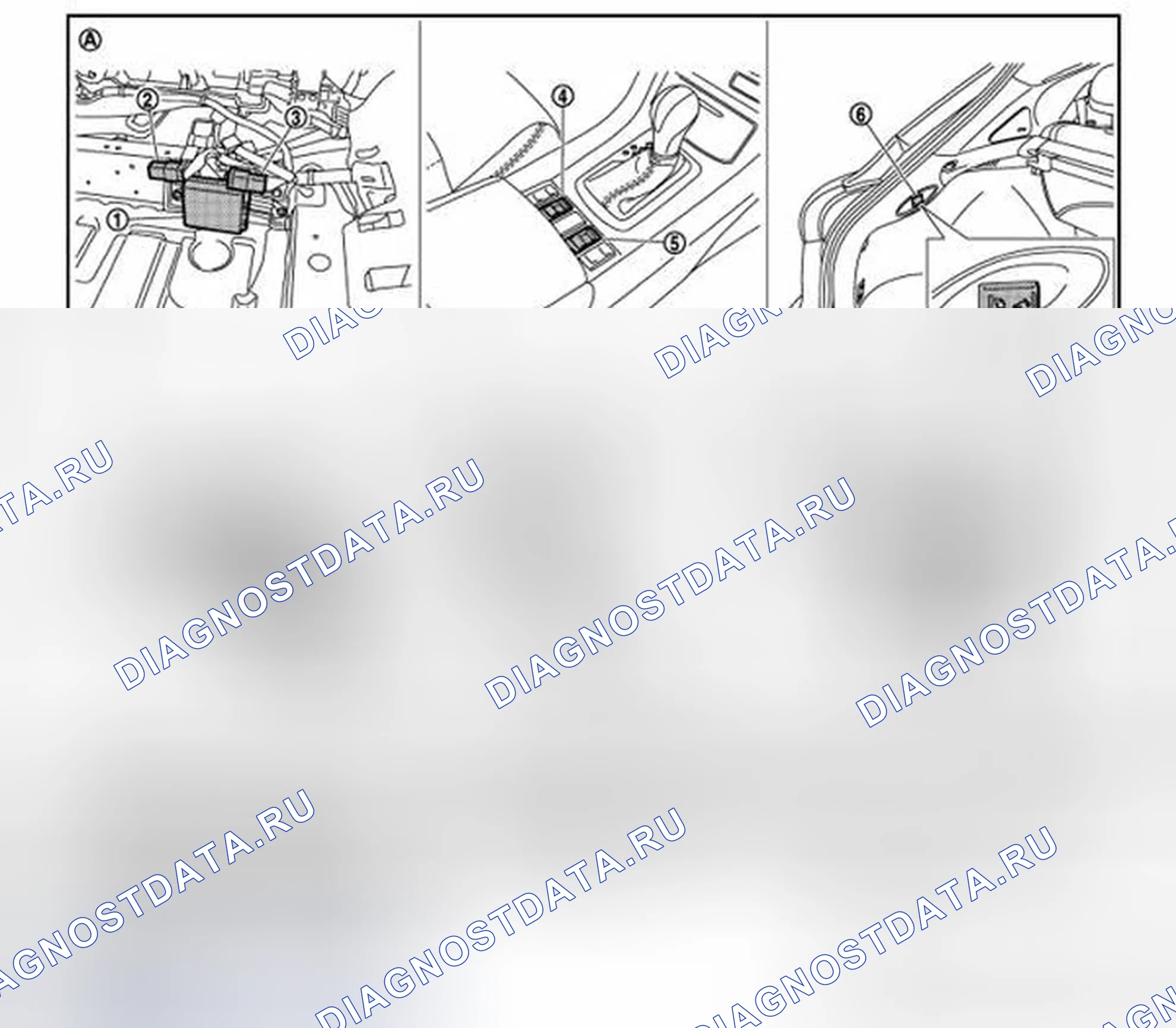 Рис. 85: Расположение компонентов. Infiniti EX35 I