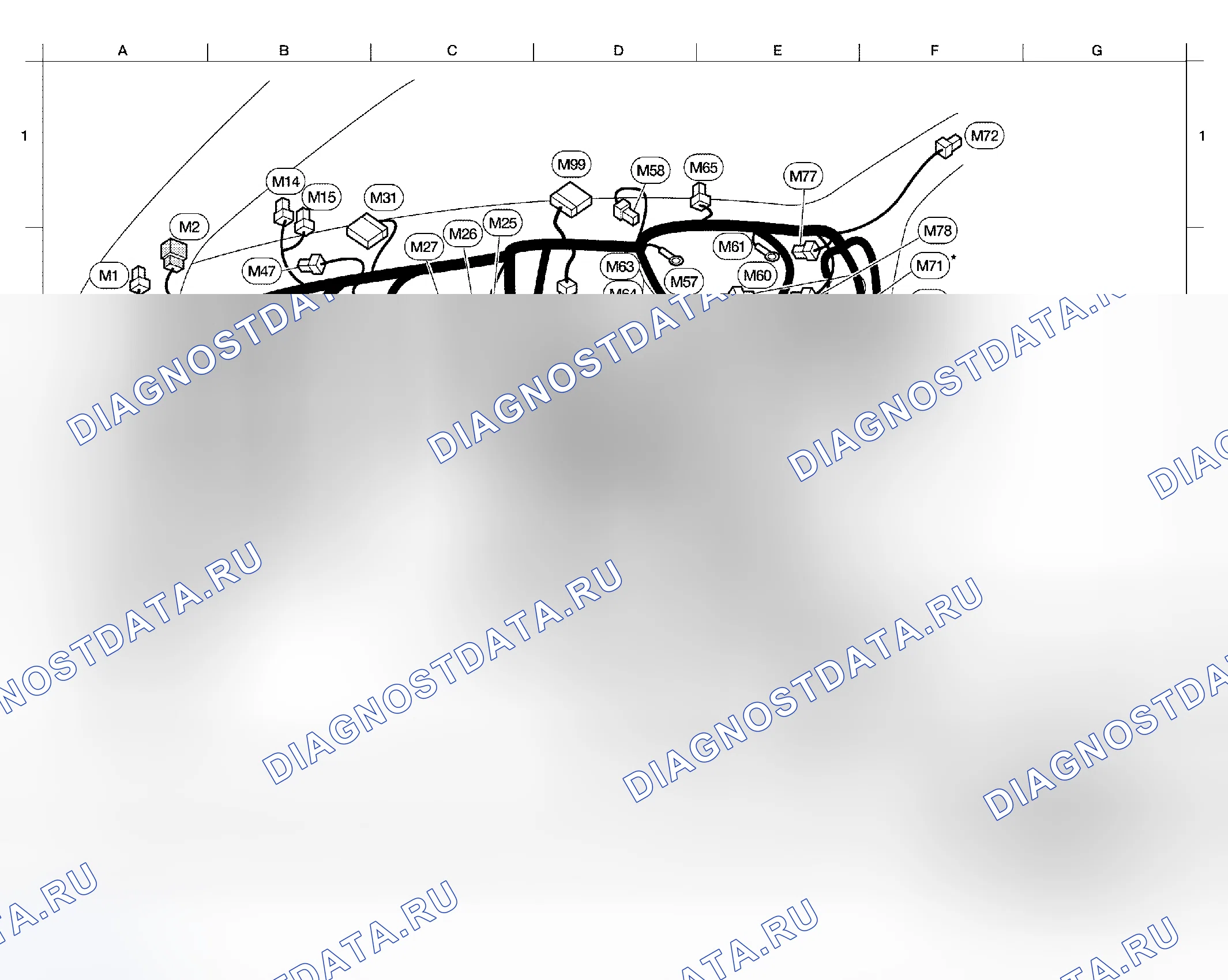 Рис. 52: ГЛАВНЫЙ ЖГУТ. Nissan Altima L31 рестайлинг
