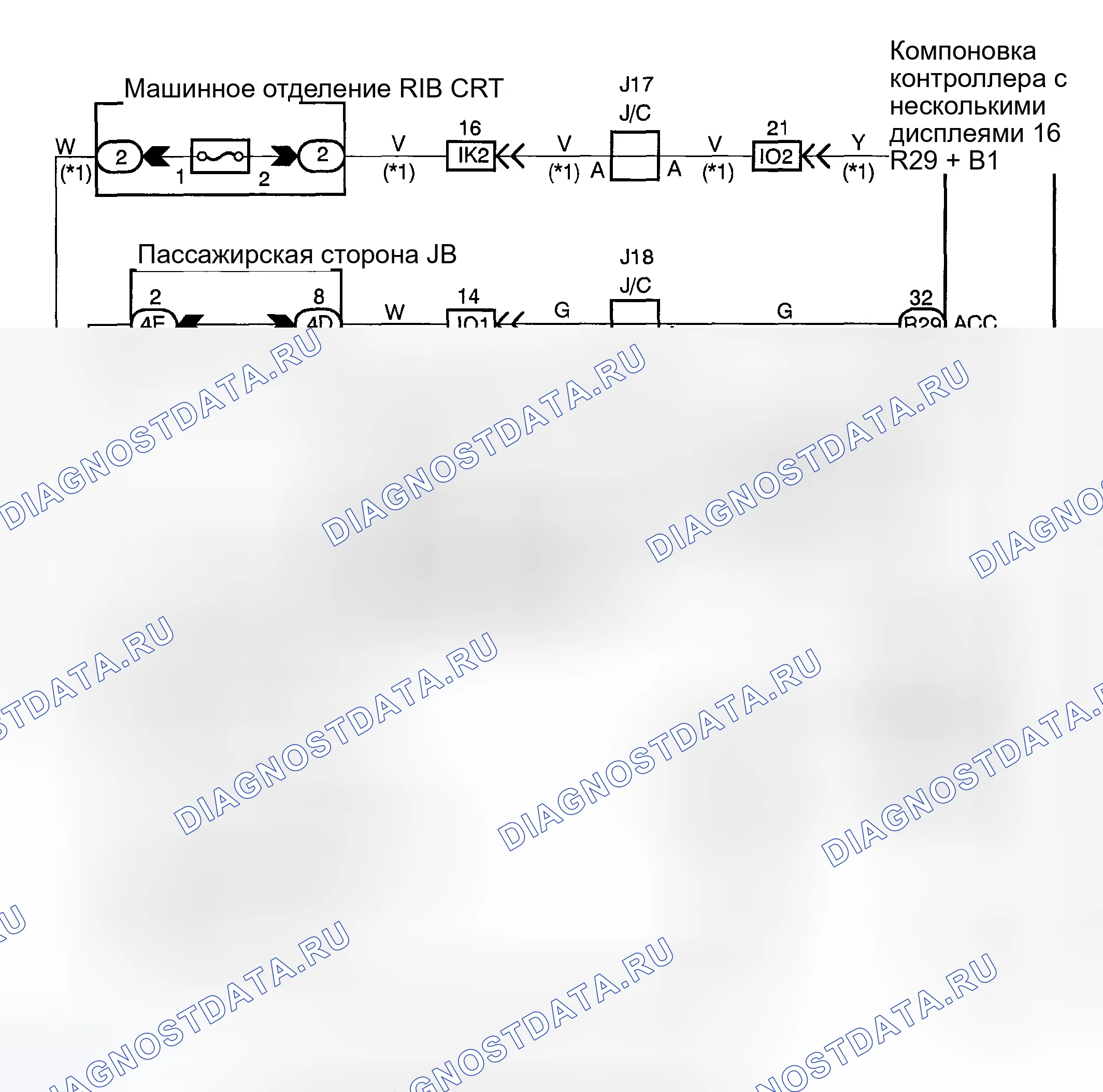 Рис. 41: электросхема. Toyota Highlander I рестайлинг