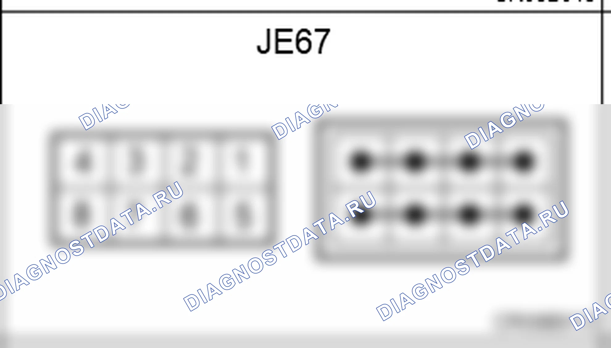Распиновка разъёма JE67 — joint connectors. Hyundai Genesis Coupe(Bk)-U.S. I