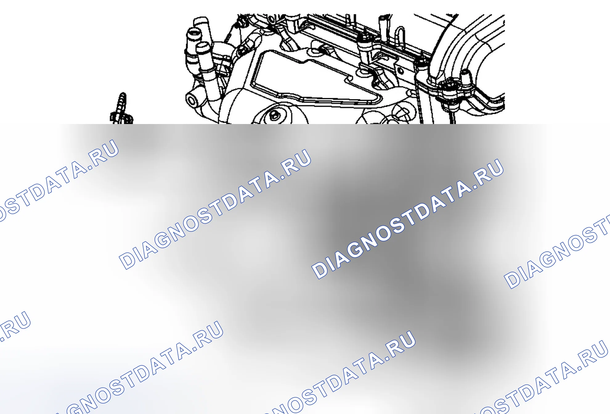 Рис. 23: Замена датчика нагретого кислорода - Датчик 2 (MH8). Chevrolet Malibu VIII