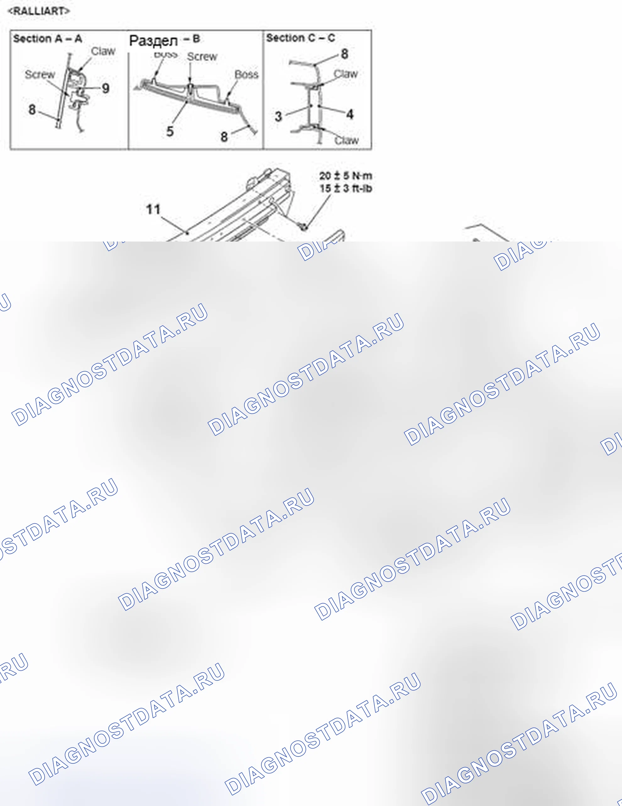Рис. 104. Mitsubishi Lancer Ralliart X рестайлинг