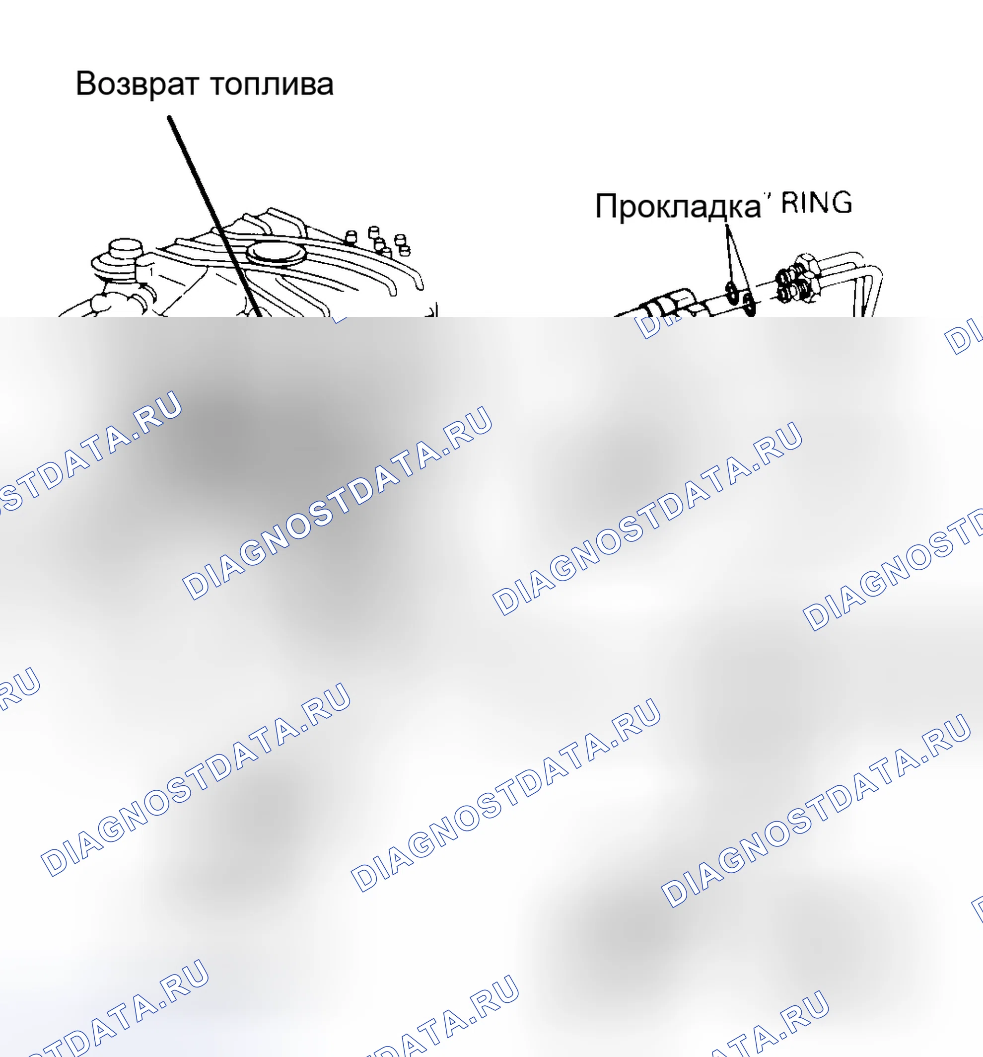 Рис. 39: Идентификация топливоподачи и возвратной топливной магистрали (2.8L). Chevrolet Camaro III рестайлинг