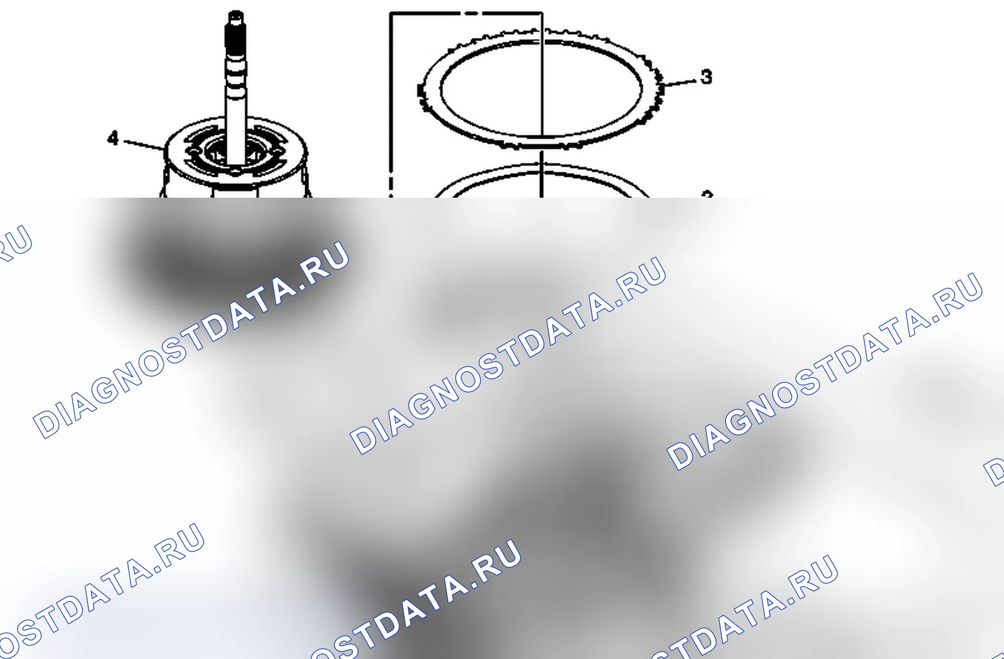Рис. 502: 3-5-Reverse и 4-5-6 Картер сцепления, а также установка входного, реактивного и выходного водила. Pontiac G6 I final