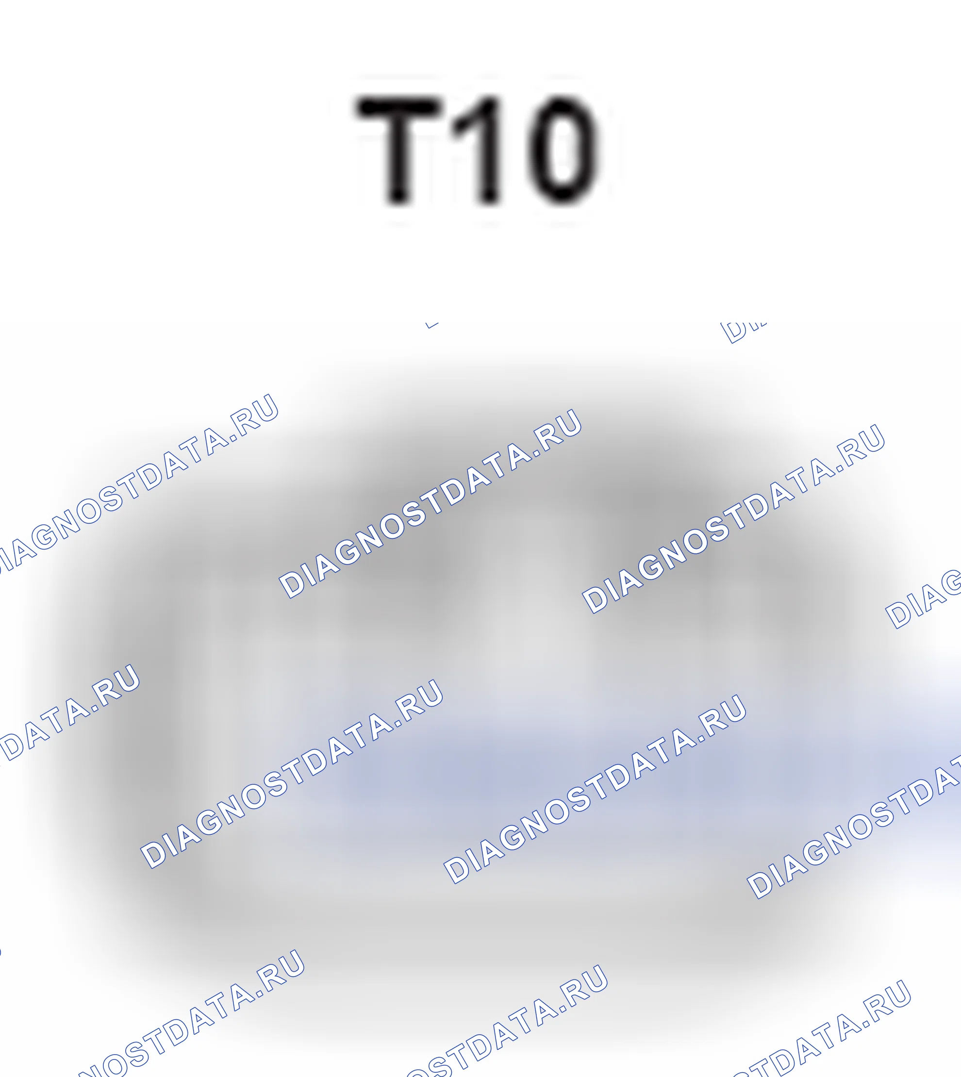 Рис. 577: Вид с торца разъема мигалки сигнала поворота (T10). Lexus RX II рестайлинг