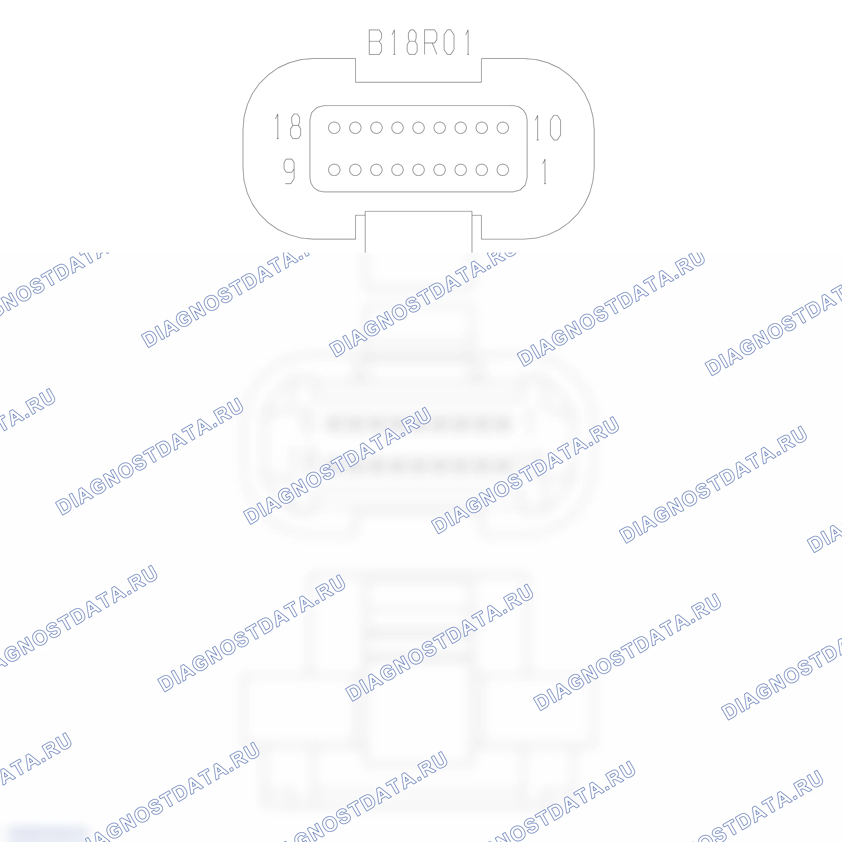 Распиновка разъёма 1C0 973 993 — внешний вид и расположение контактов. Porsche Cayenne II