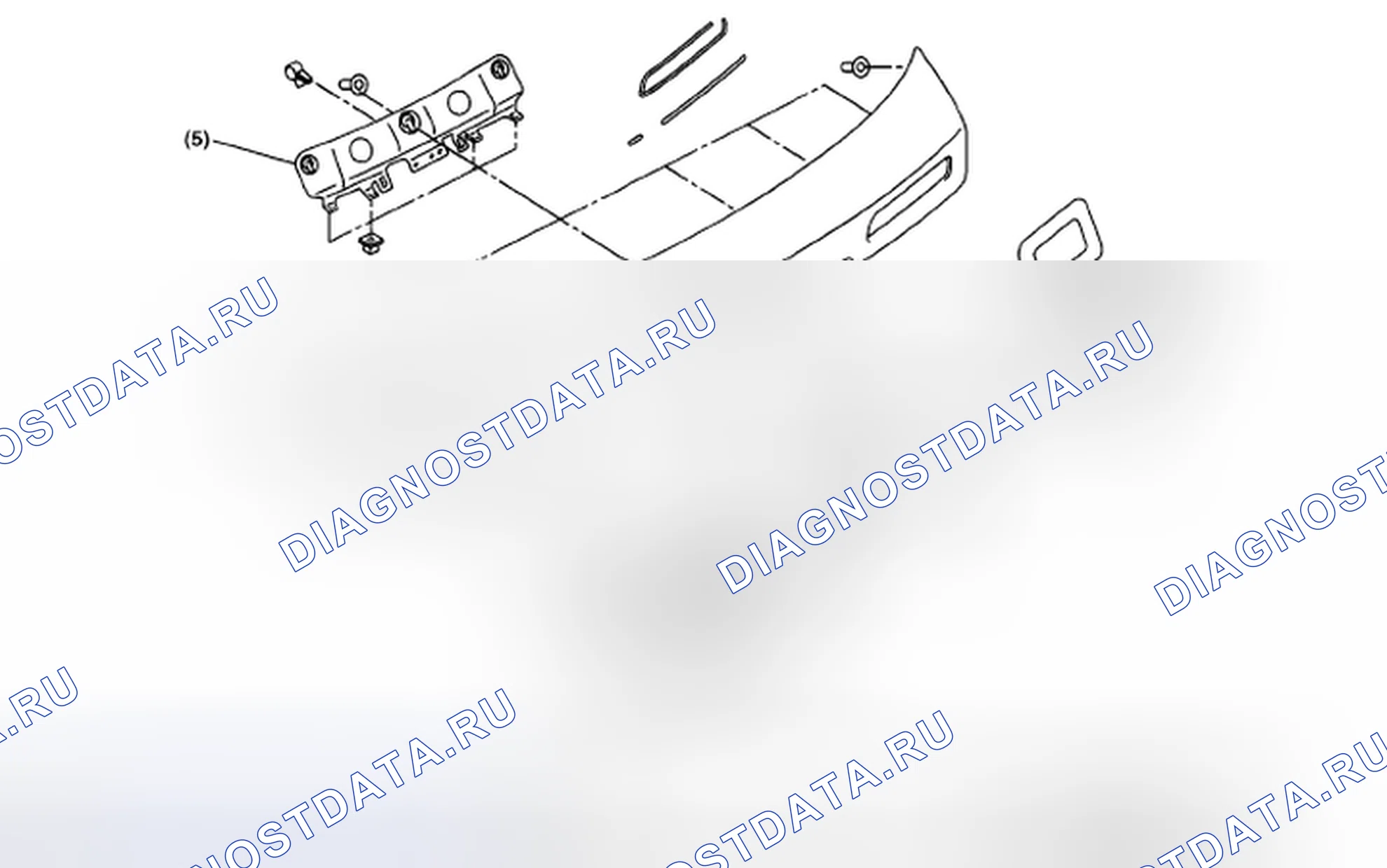 Рис. 31: ГАРНИР ЗАДНИХ ВОРОТ. Subaru Outback BP рестайлинг