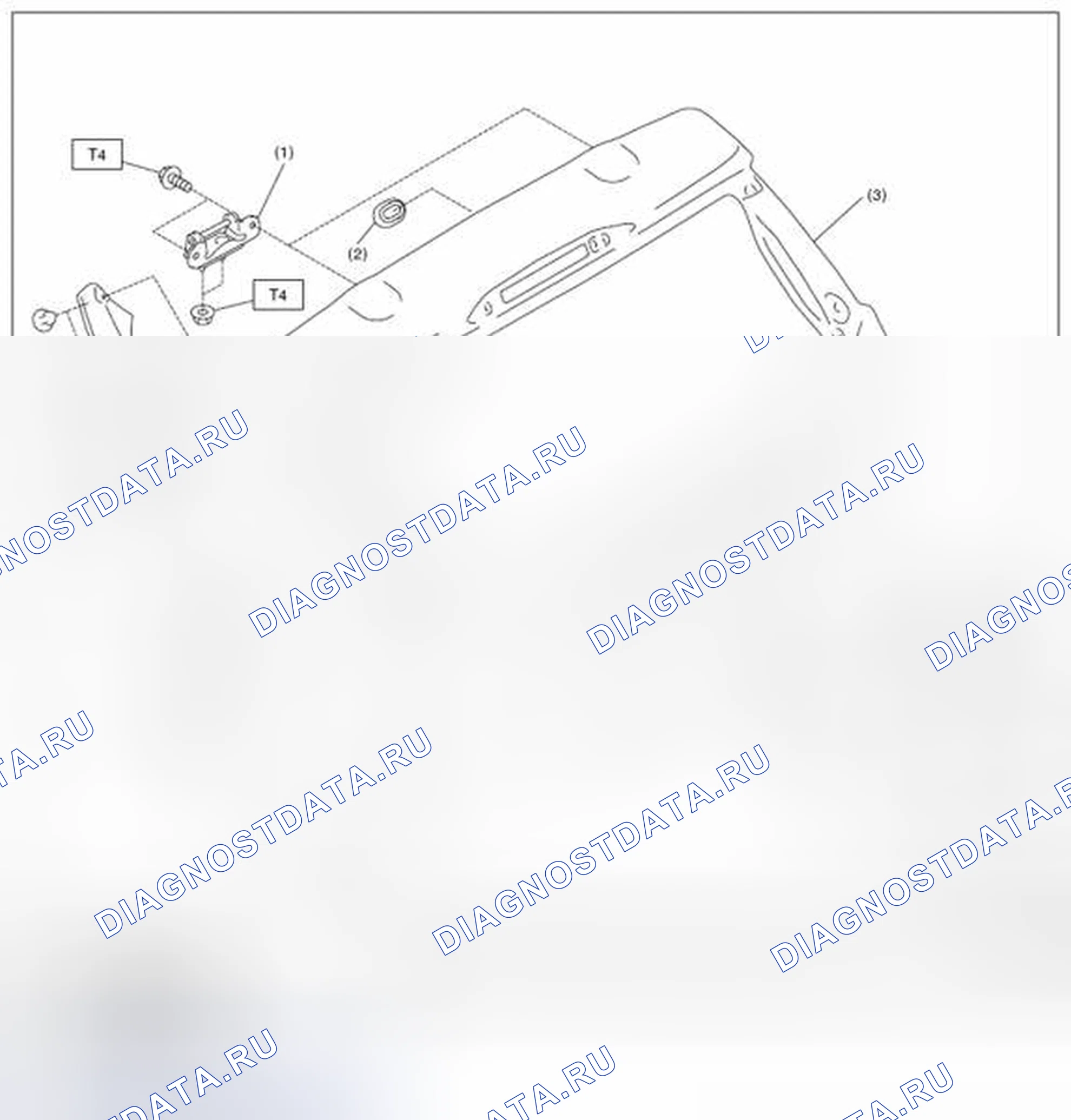 Рис. 14: ЗАДНИЕ ВОРОТА. Subaru Impreza GK
