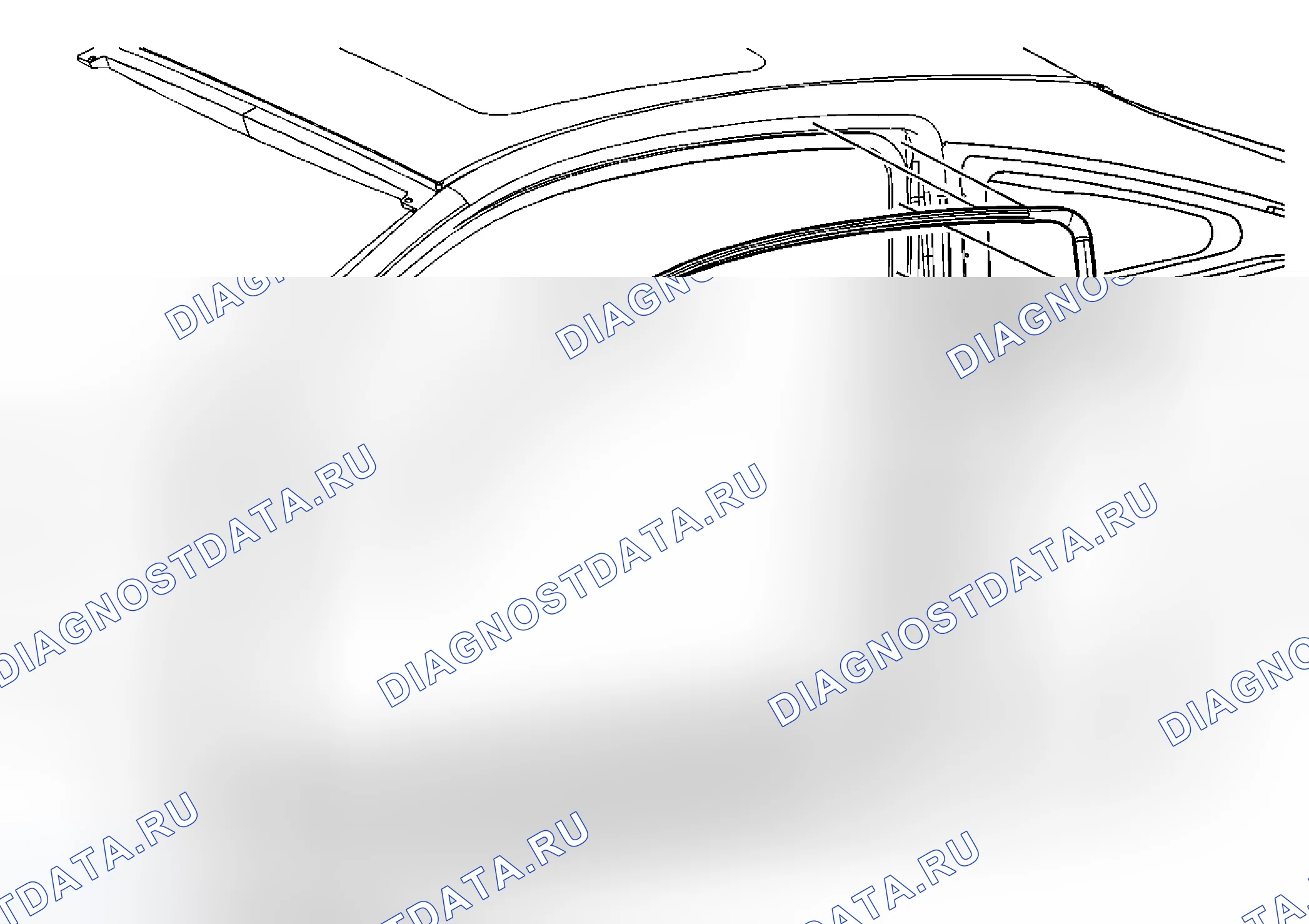 Рис. 56: Замена Weatherstrip - Верхняя вспомогательная передняя дверь. Chevrolet Cobalt I