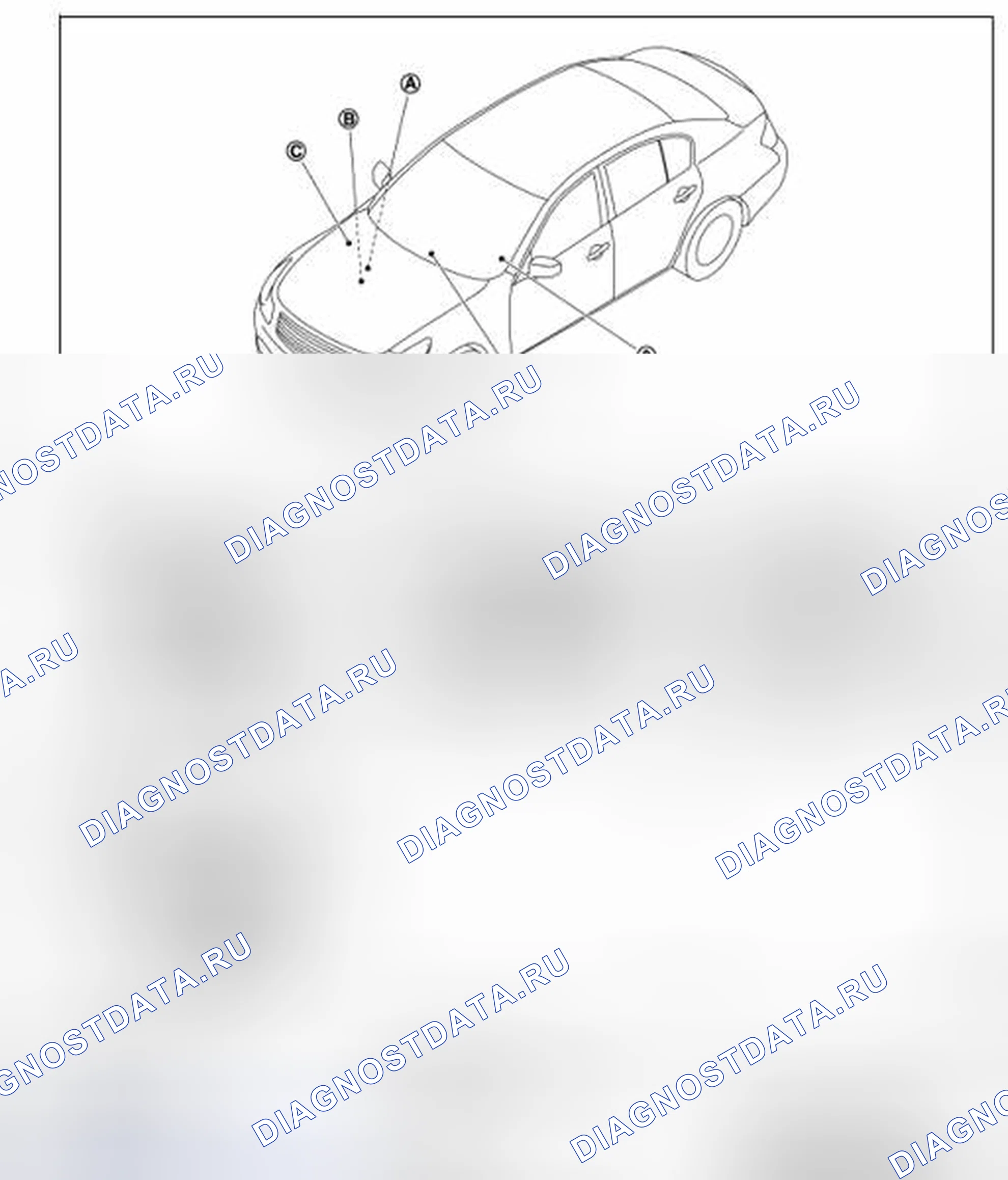 Рис. 6: Расположение компонентов. Infiniti G35 IV