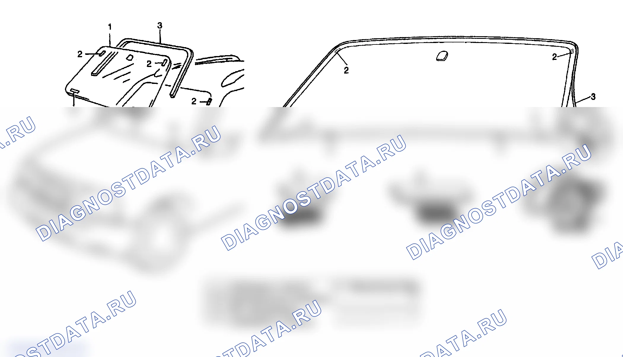 Рис. 59: Конструкция лобового стекла. Suzuki Grand Vitara I рестайлинг