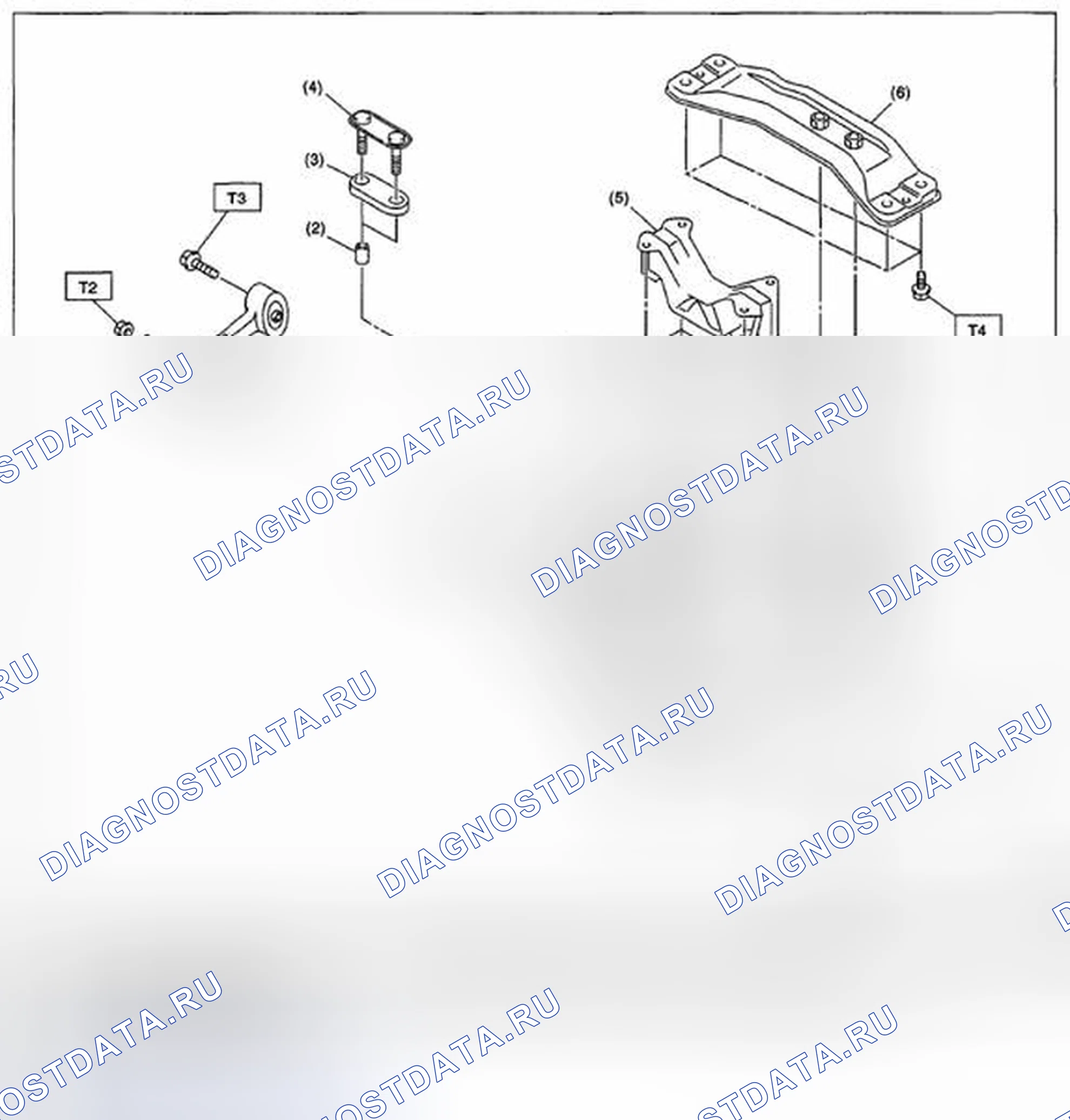 Рис. 279: МОНТАЖ КОРОБКИ ПЕРЕДАЧ. Subaru Impreza GH