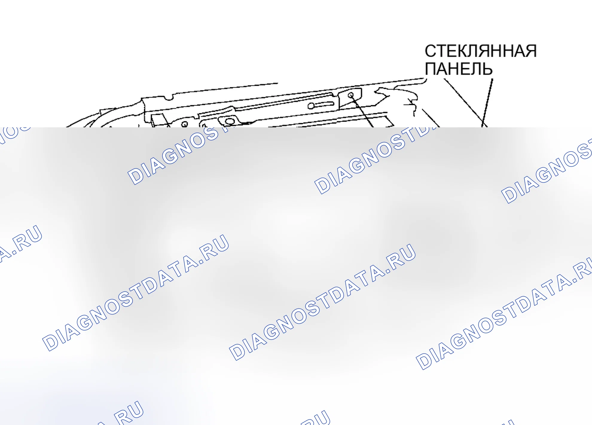 Рис. 3: ДЕМОНТАЖ / МОНТАЖ СТЕКЛЯННОЙ ПАНЕЛИ. Honda CR-V I рестайлинг
