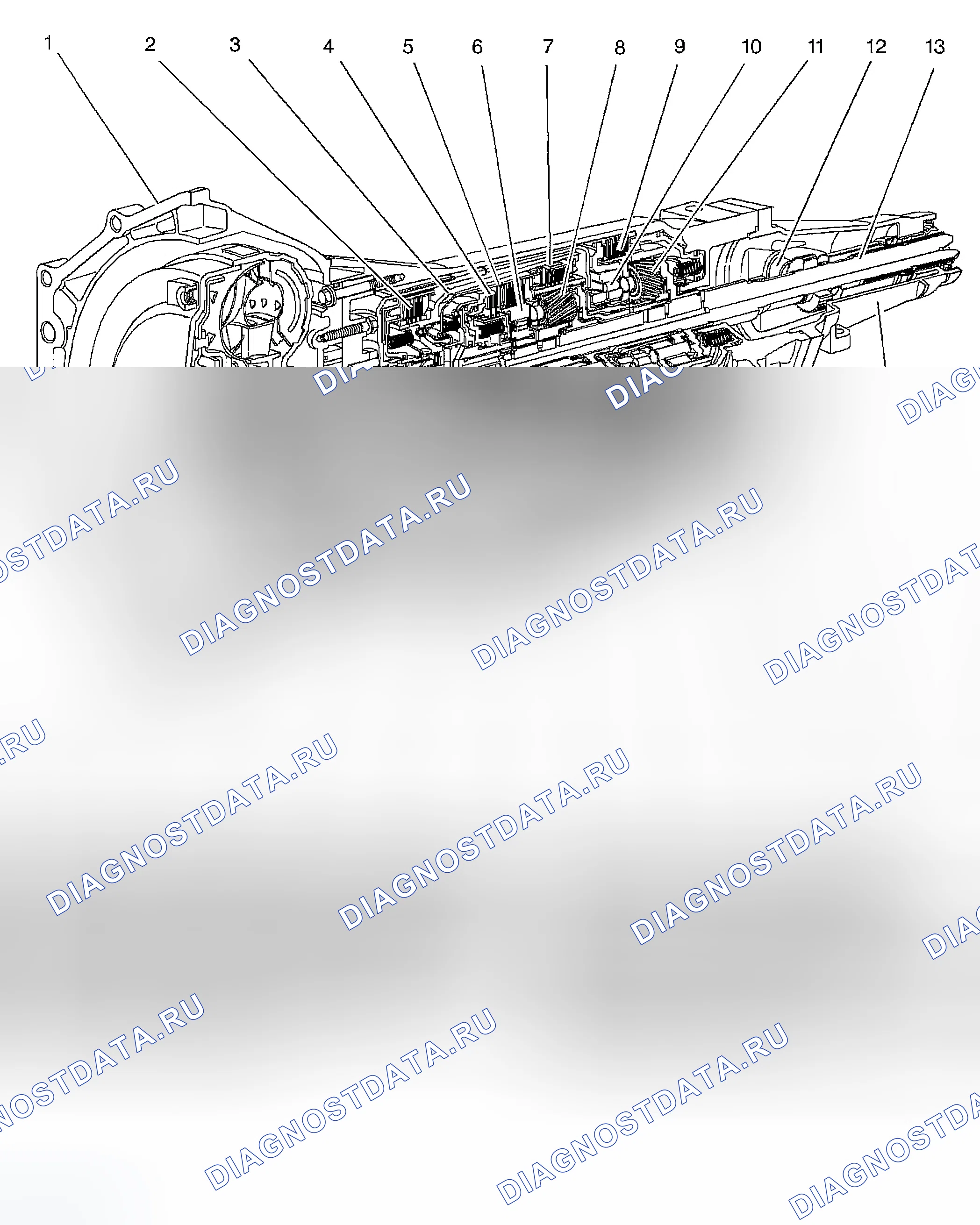 Рис. 554: Расположение компонентов. GMC Savana H2500 