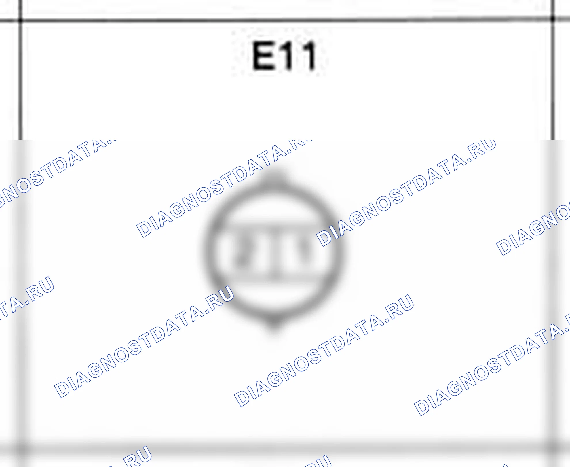 Распиновка разъёма E11 — жгута двигателя. Hyundai H-1 A1