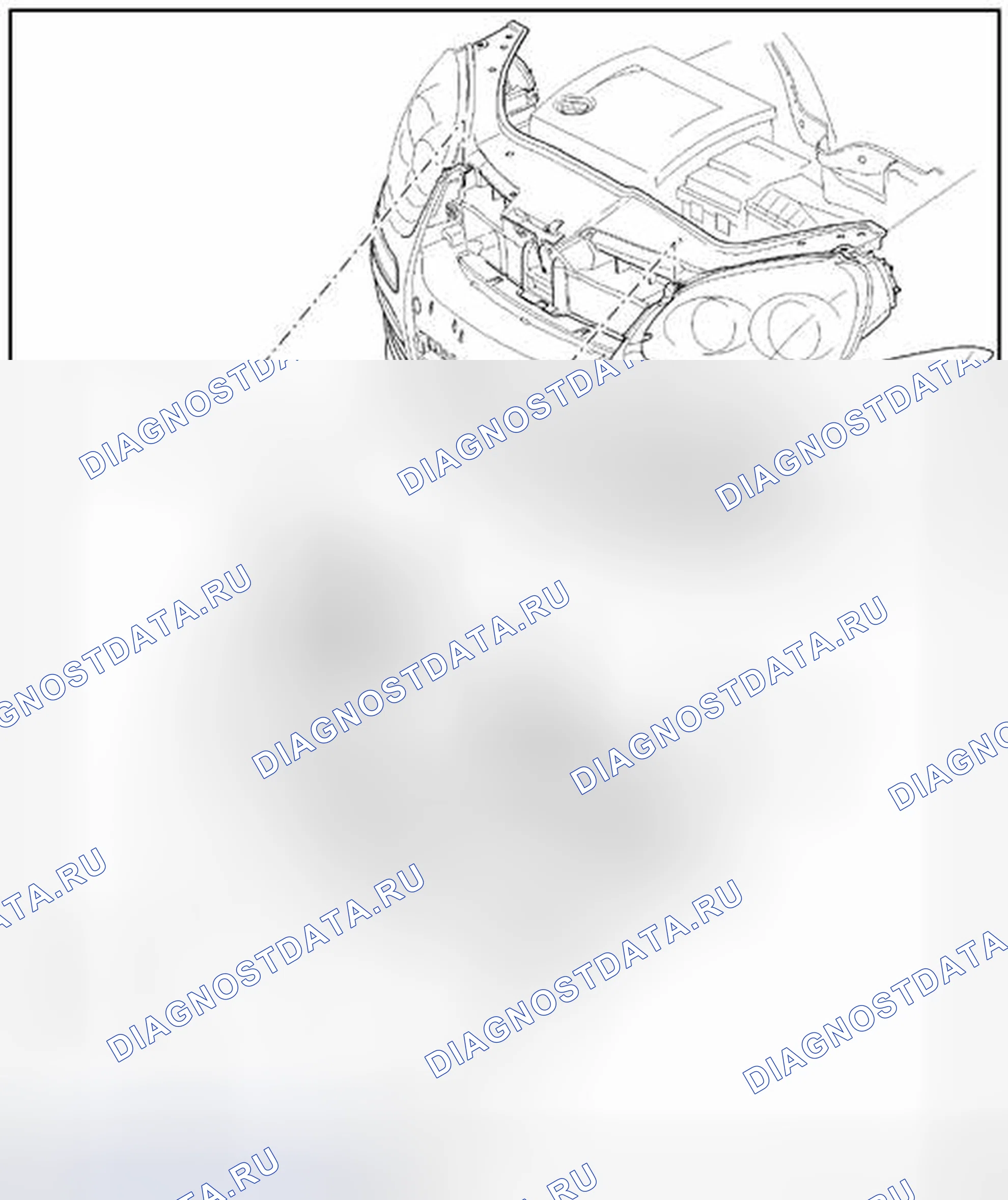 Рис. 79: РЕШЕТКА РАДИАТОРА. Volkswagen Jetta V
