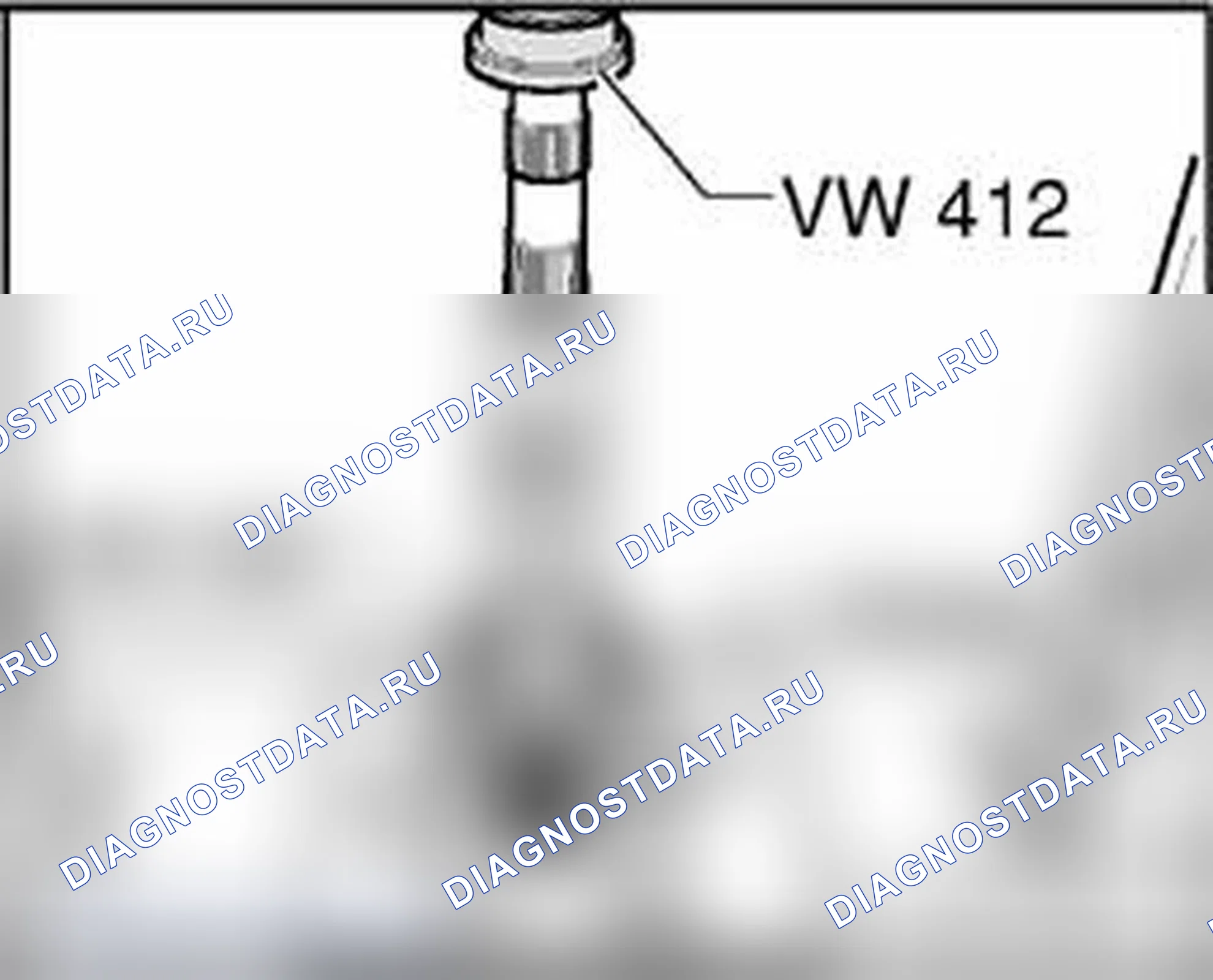 Рис. 278: Отжим внутреннего кольца конического роликового подшипника. Audi A4 B7